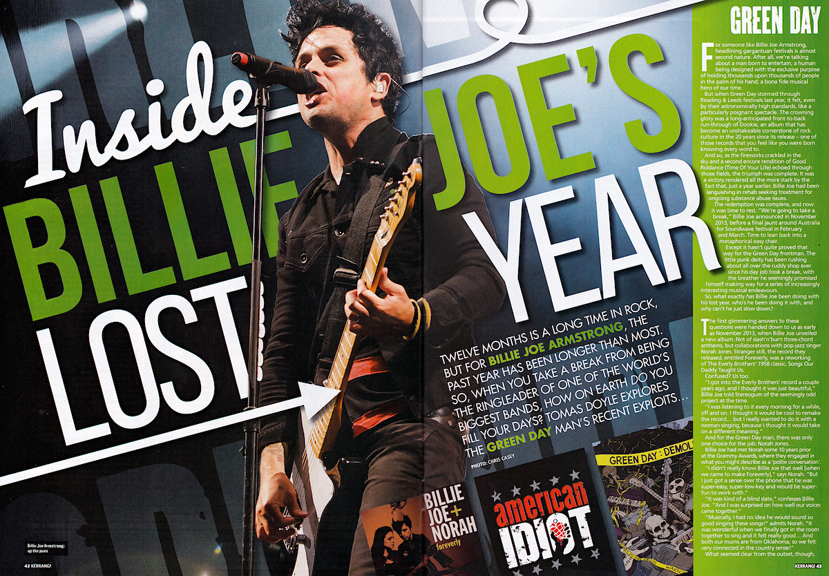 Green Day - Kerrang! Feature - 2014
