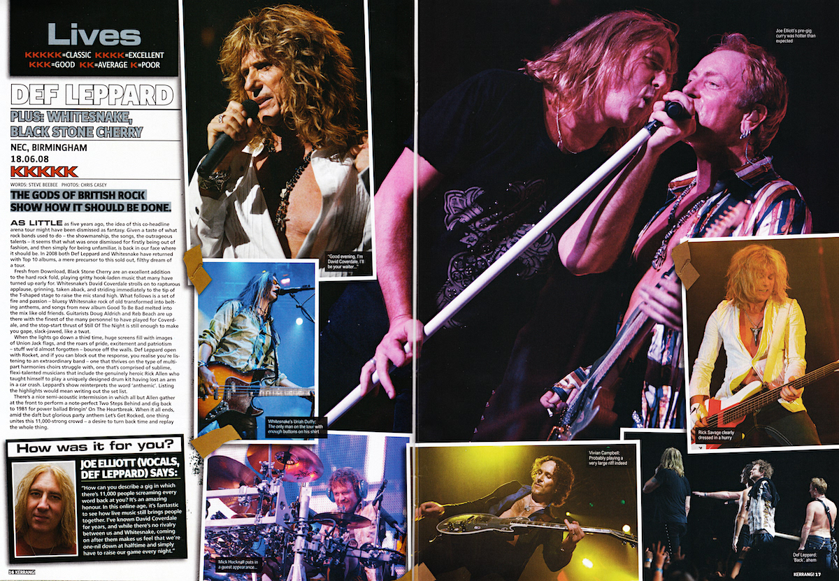 Def Leppard - Kerrang! Live Review - 2008