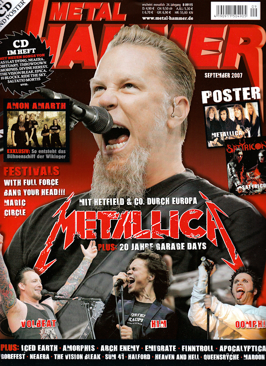 Metallica - Metal Hammer Front Cover - 2007
