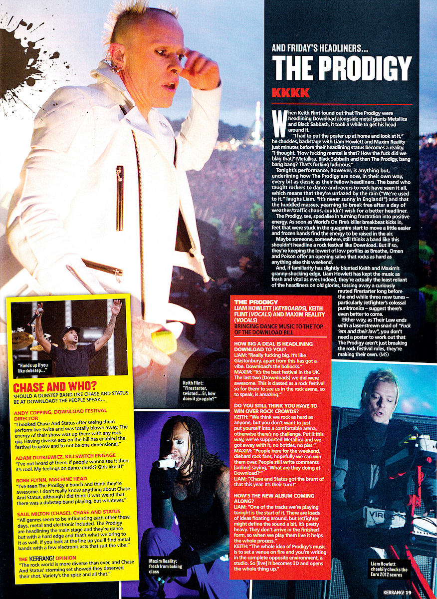 The Prodigy - Kerrang! Live Review - 2012