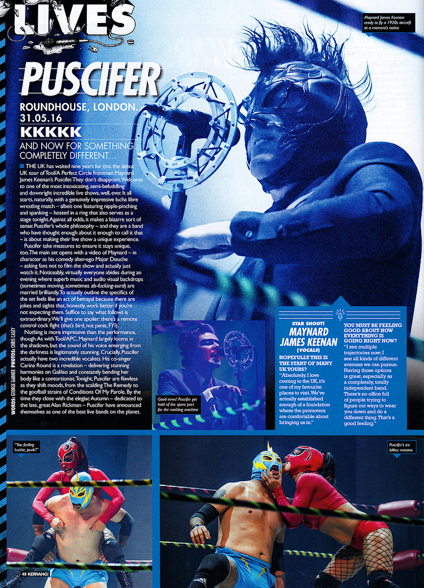 Puscifer - Kerrang! Live Review - 2016