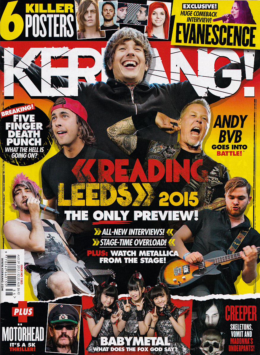 Bring Me The Horizon - Kerrang! Front Cover - 2015