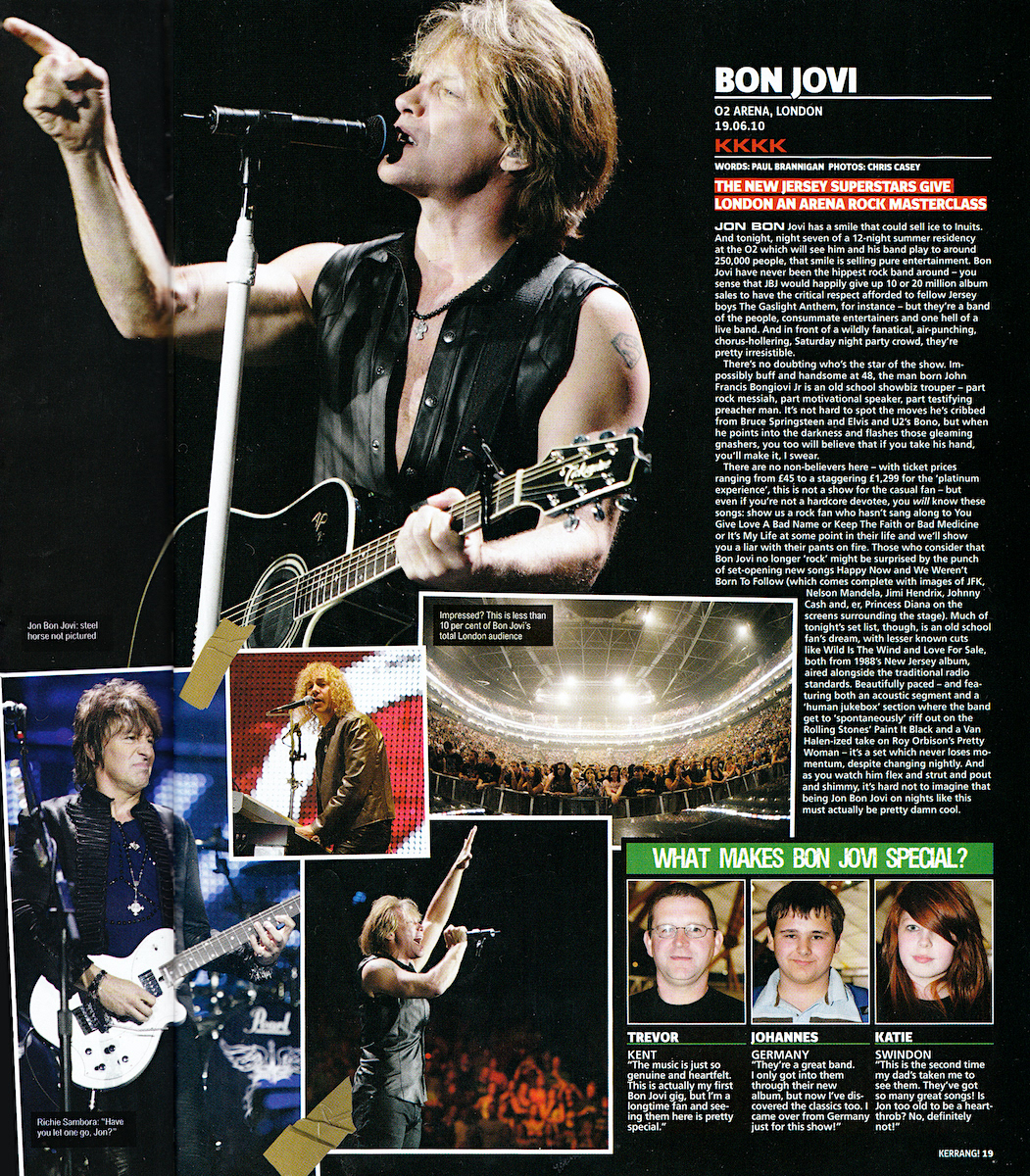 Bon Jovi - Kerrang! Live Review - 2010