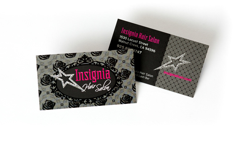 Insignia Hair Salon business card