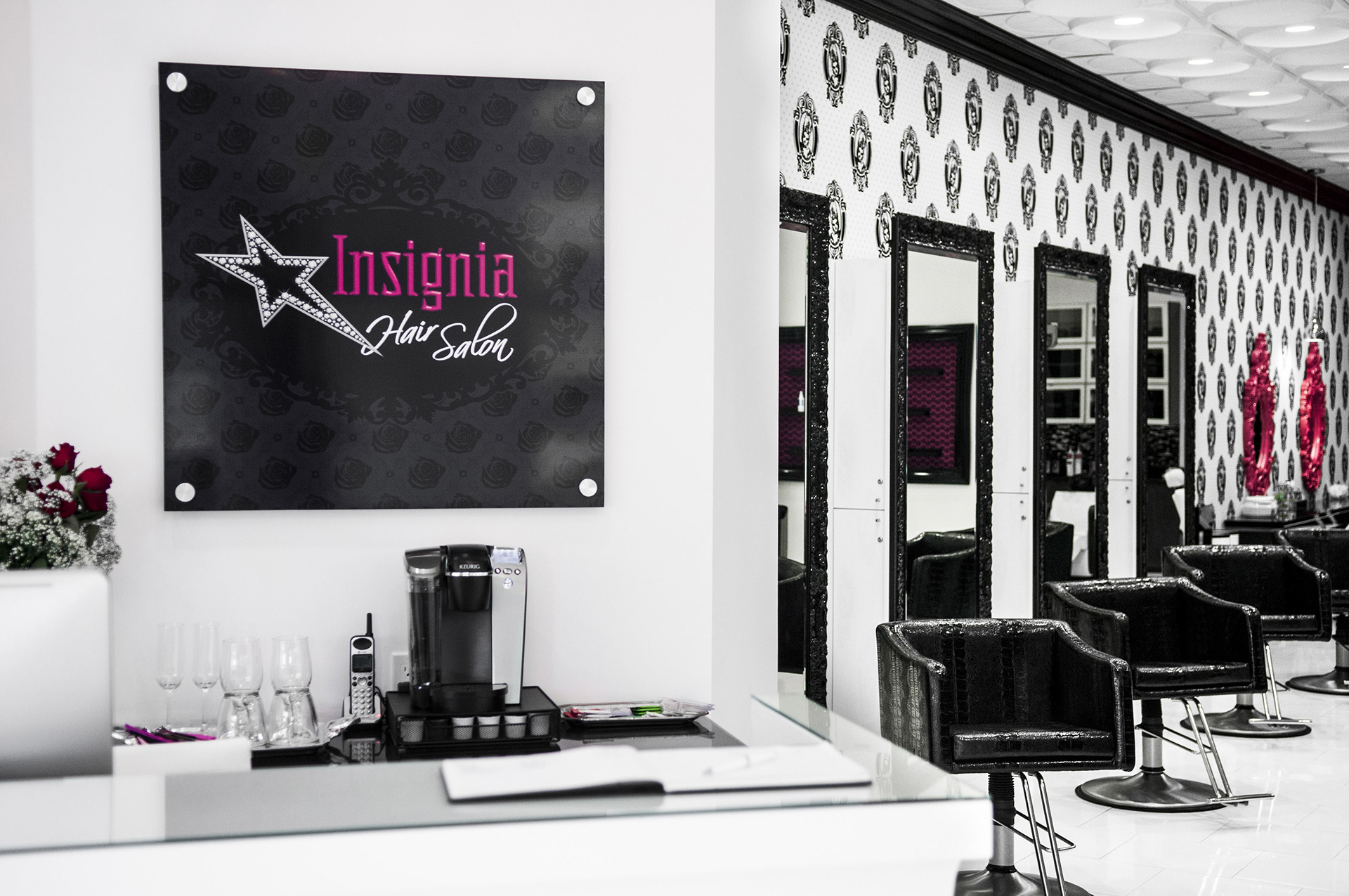 Insignia Hair Salon front desk