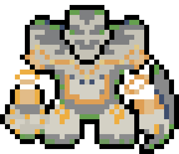 Pixel Art Version of the Golem Design