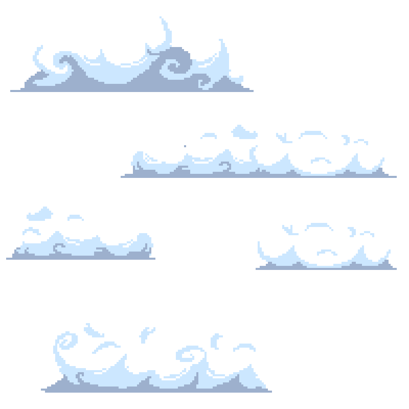 Cloud Sprites for Skybox.