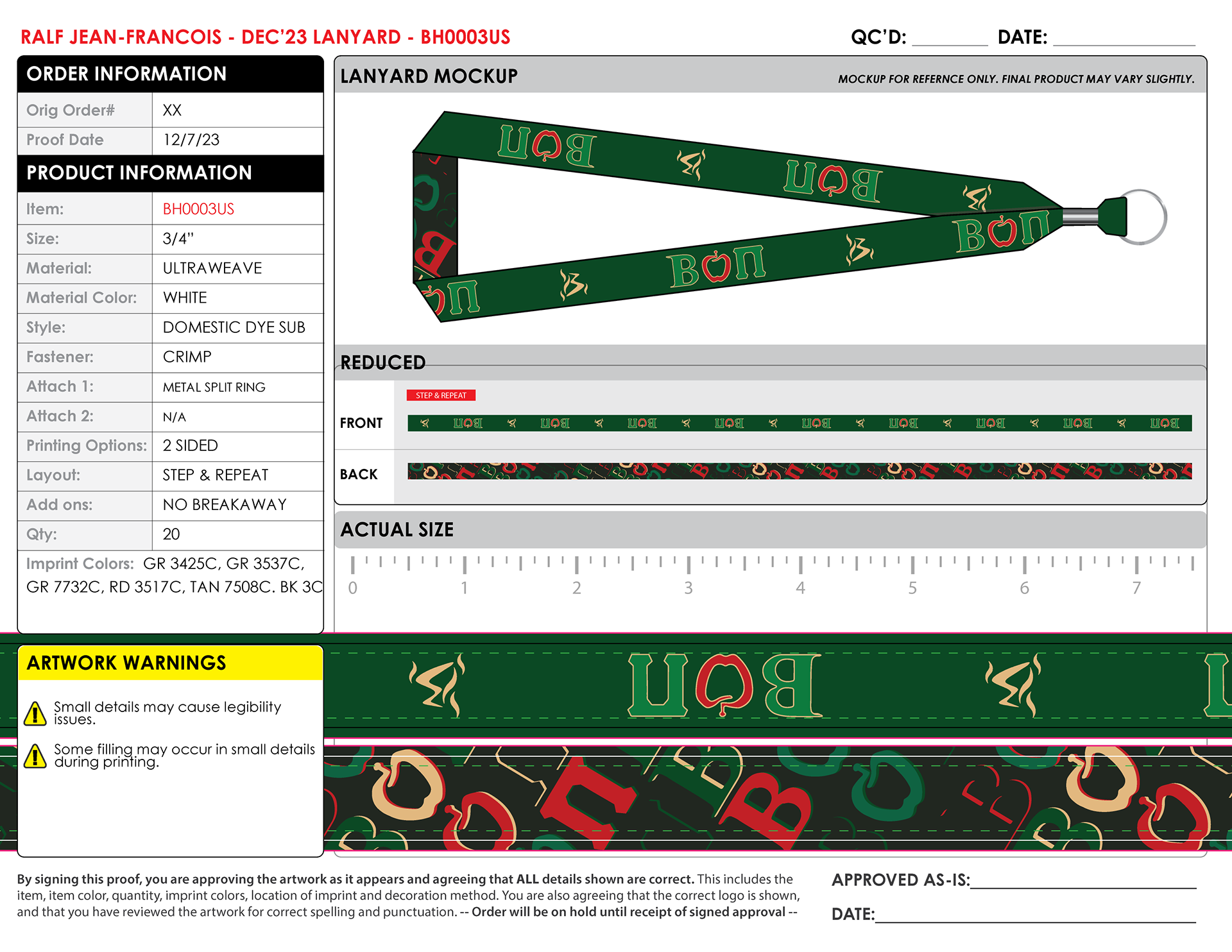 Personal Christmas Lanyard Proof 2023