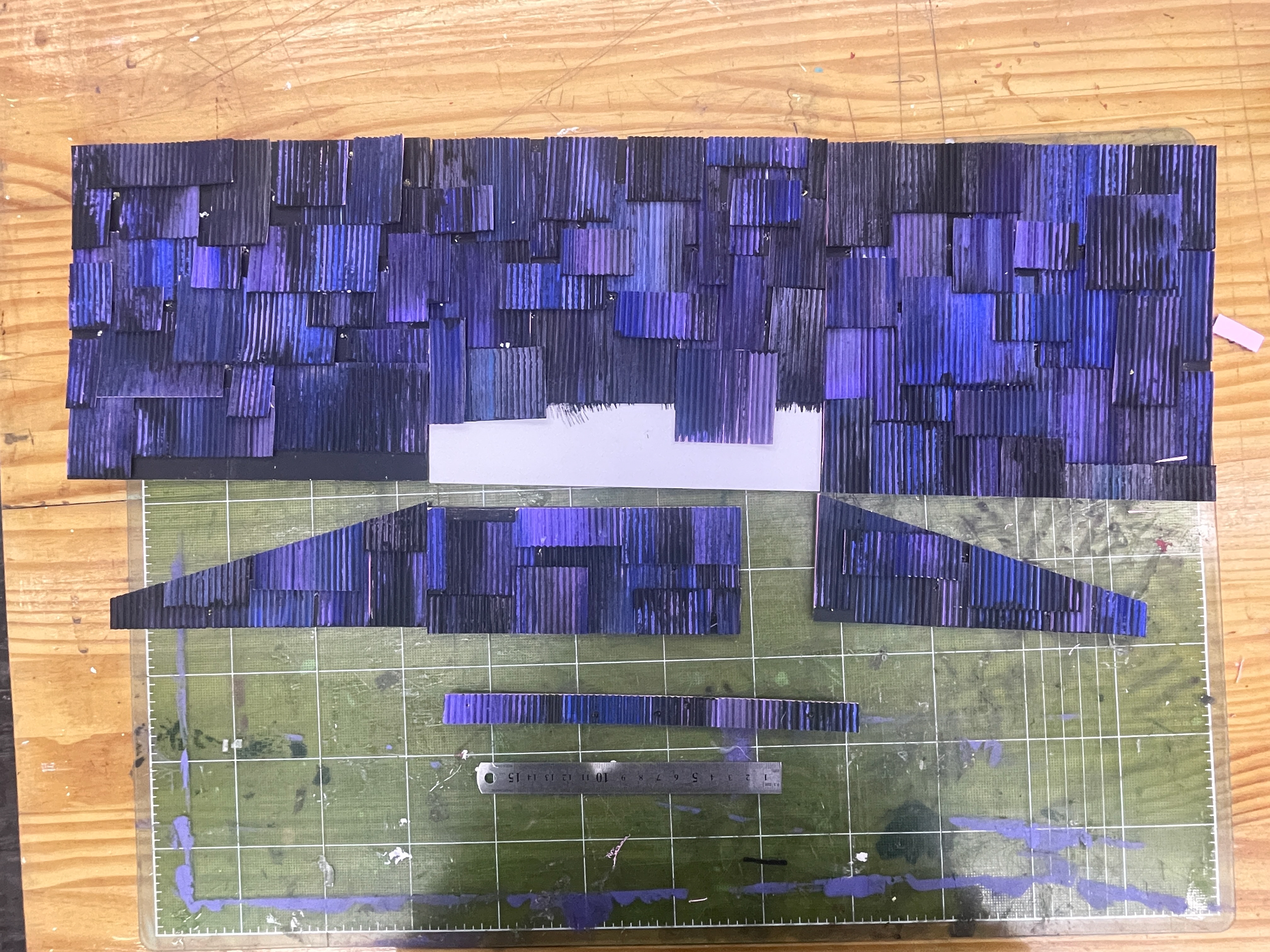 A Story of a Stairway 1:50 color scale model (detail)