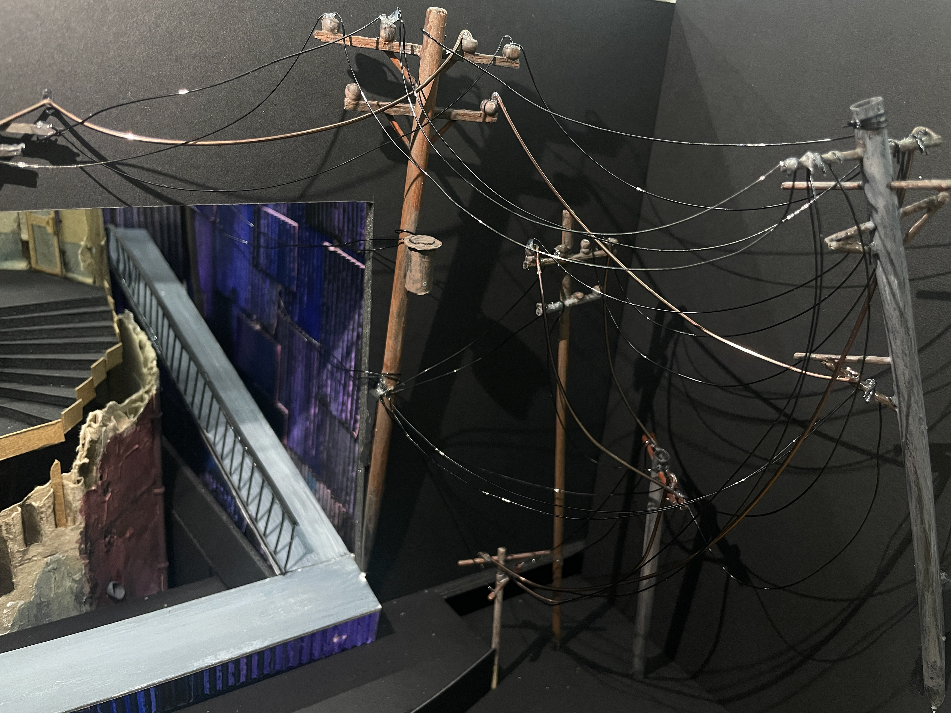 A Story of a Stairway 1:50 color scale model (detail)