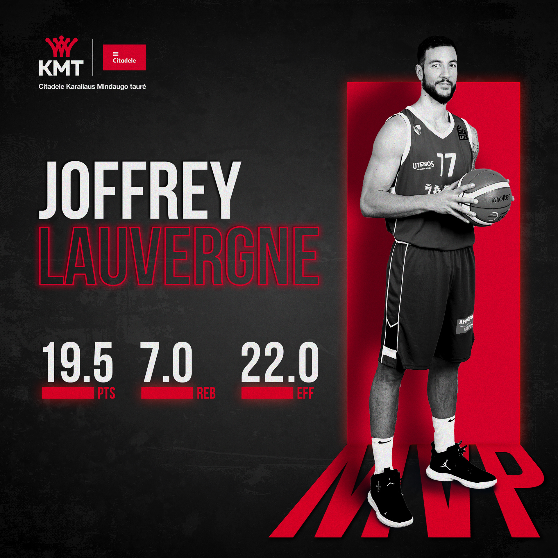 Citadele KMT MVP Joffrey Lauvergne