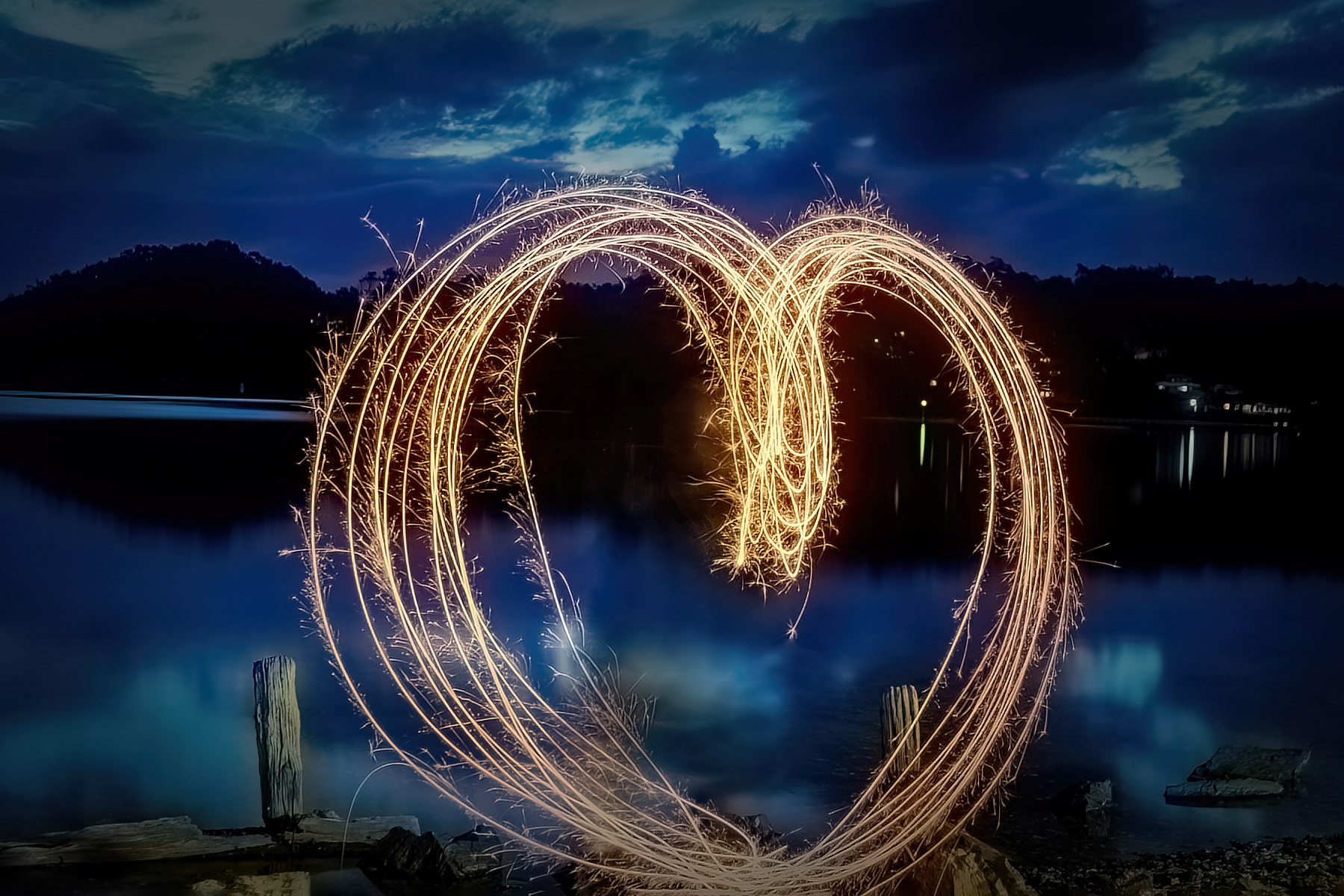 Sparkler Fun in Narooma