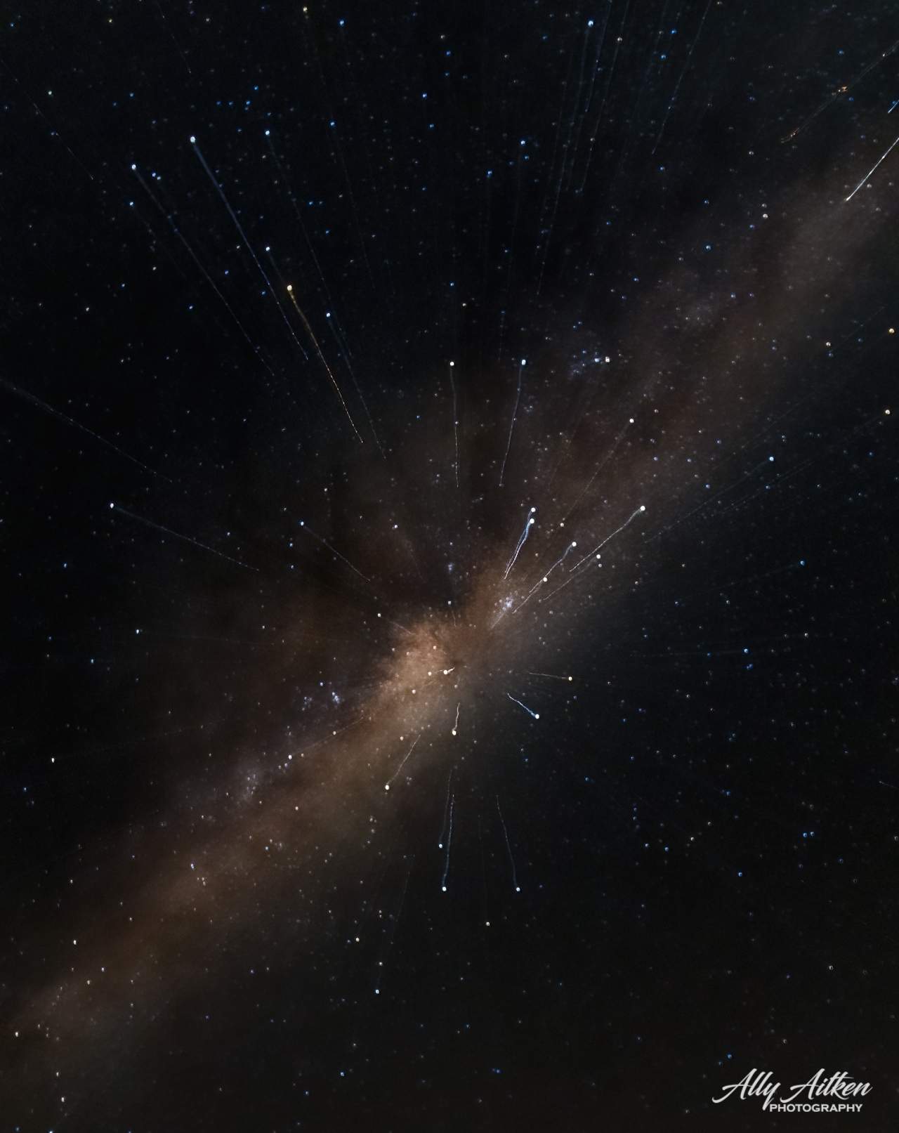 Zooming with a 24-70mm lens in the Milky way