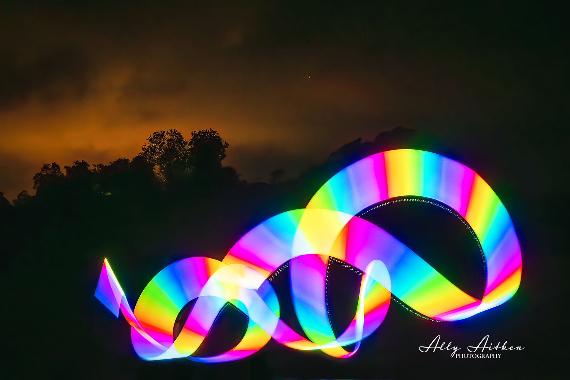 2. Light painting at Mystery Bay 2025