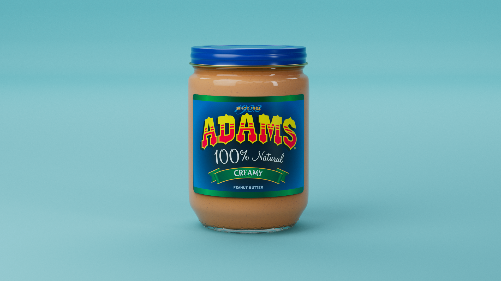 Adams Peanut Butter Ad - Modeling - Modeling/ Lighting/ Rendering/ Texturing