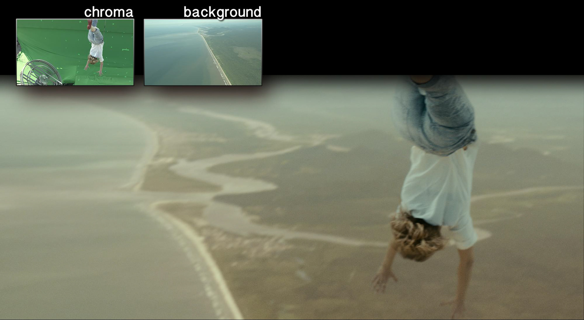 I was responsible to help directing that sequence and also directing the Second Unit to Capture the aerial Footage