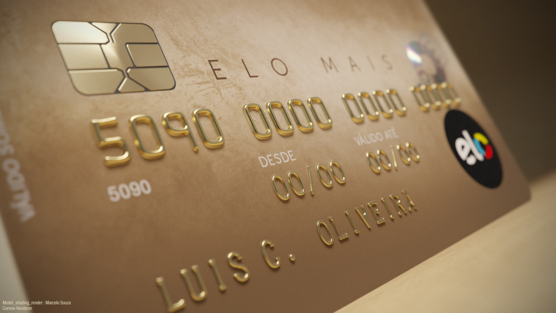 Elo Card - Modeling/ LookDev/ Render/ Lighting