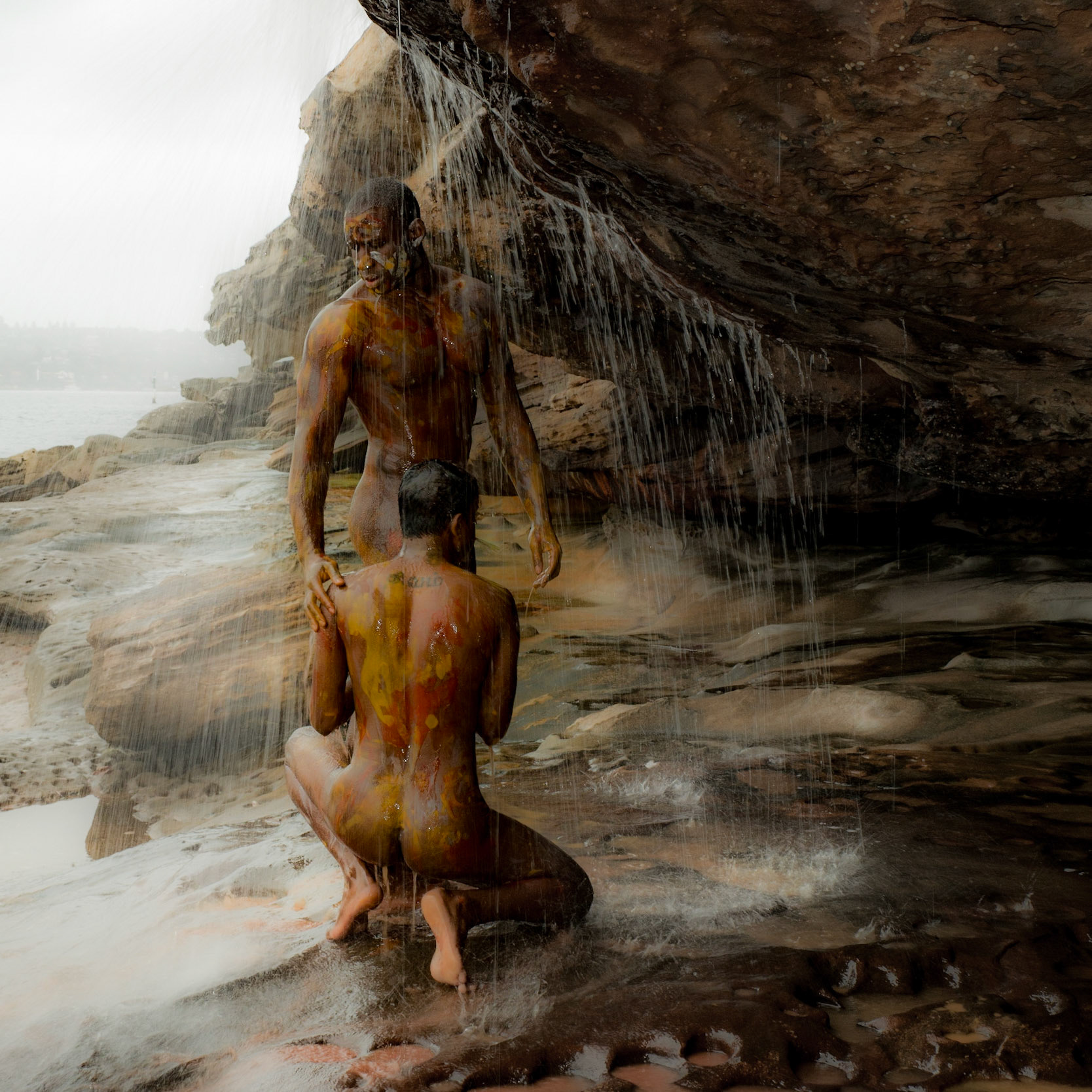 My latest body paint series, more tribal using natural ochres. #bodypaint #bodyart #makeup #art #facepaint #bodypainting #makeupartist #model #artist #painting #facepainting #paint #body #love #beautiful #dancers #costume #specialeffects #instagood #gaysydney #gaymuscle