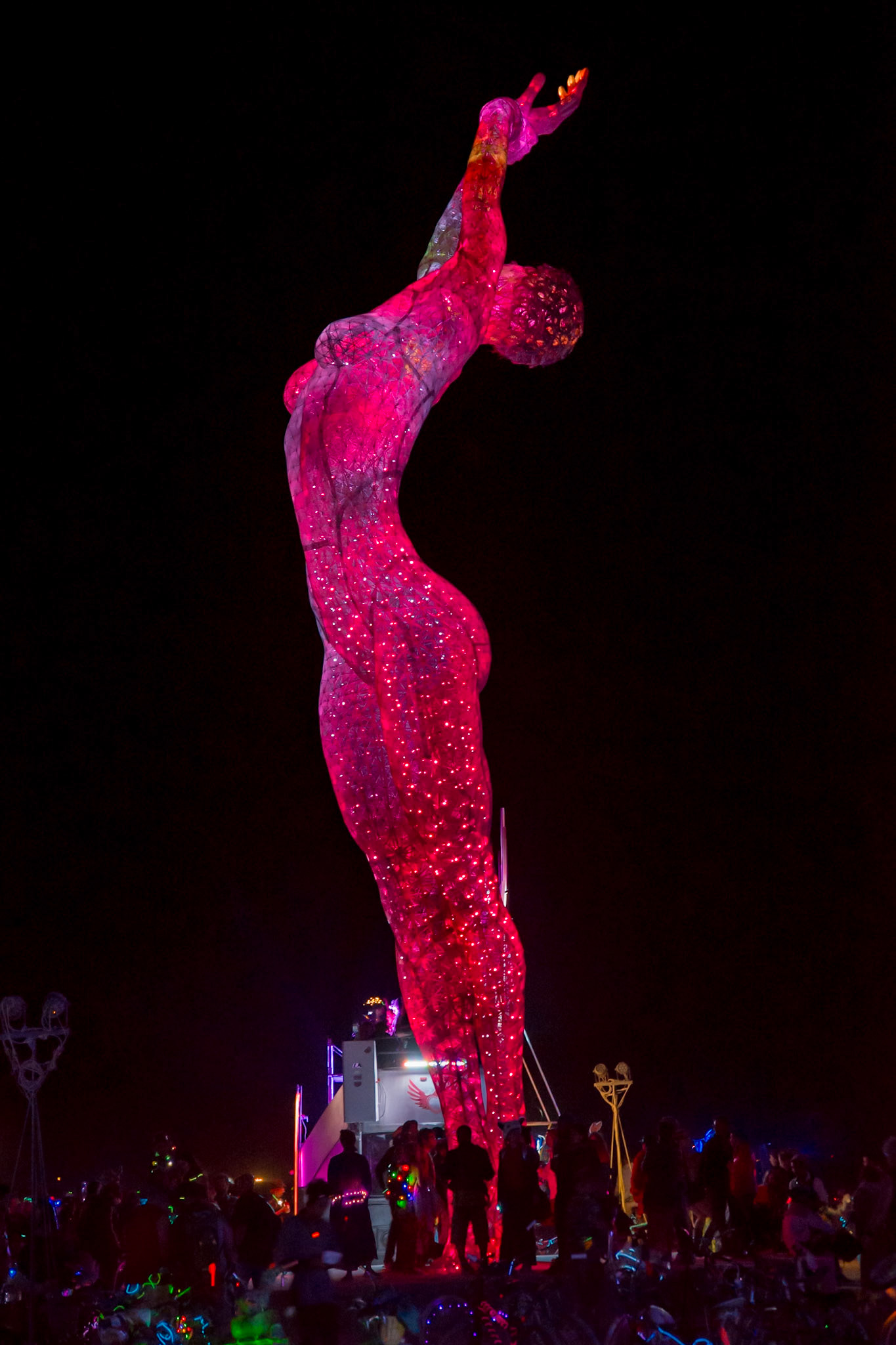 Held annually on a dry salt pan in Nevada. The theme was "Cargo Cult" and it attracted 68,000 this year.
