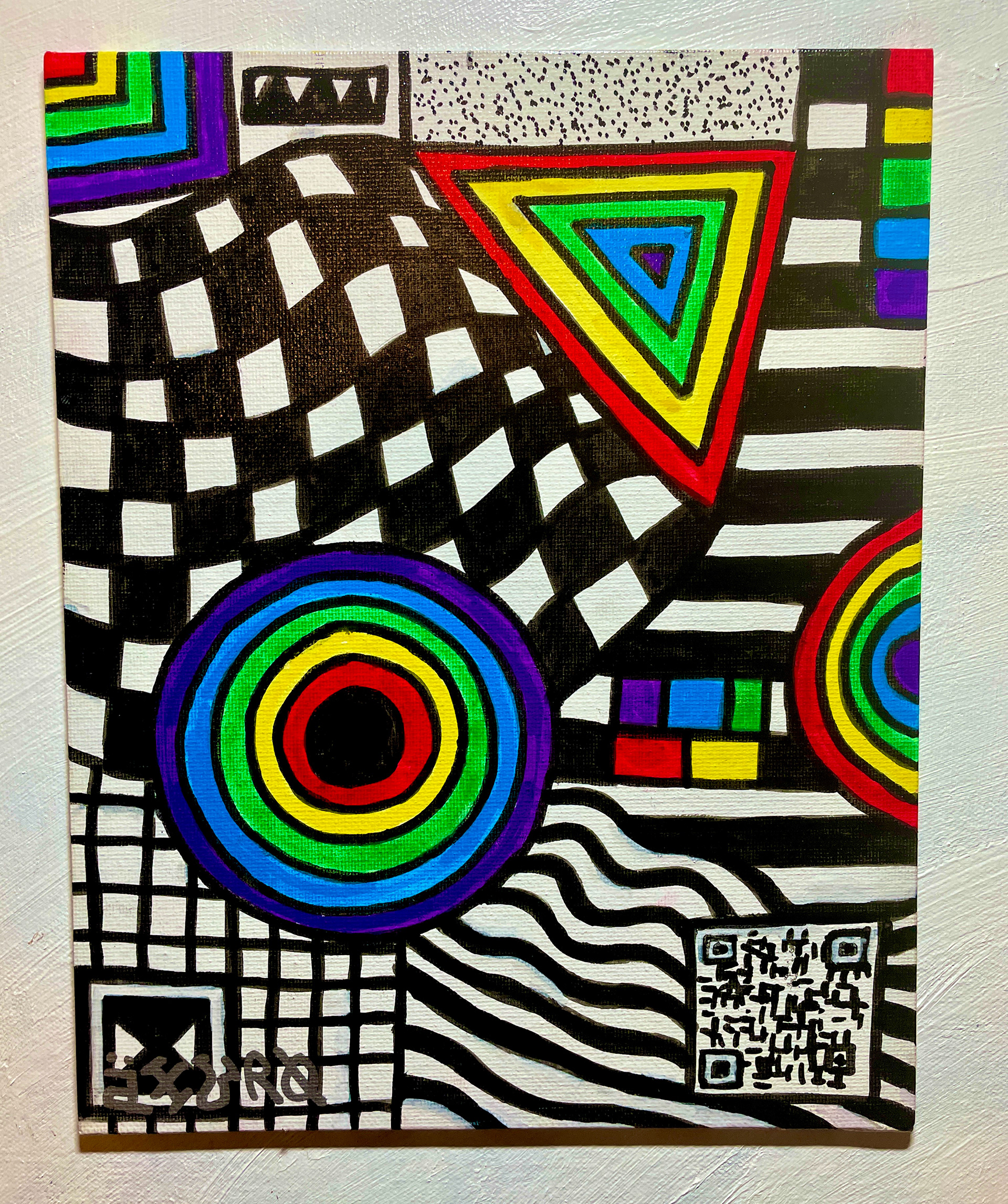 "Axuro 6" 8x10 - acrylics on canvas (SOLD)