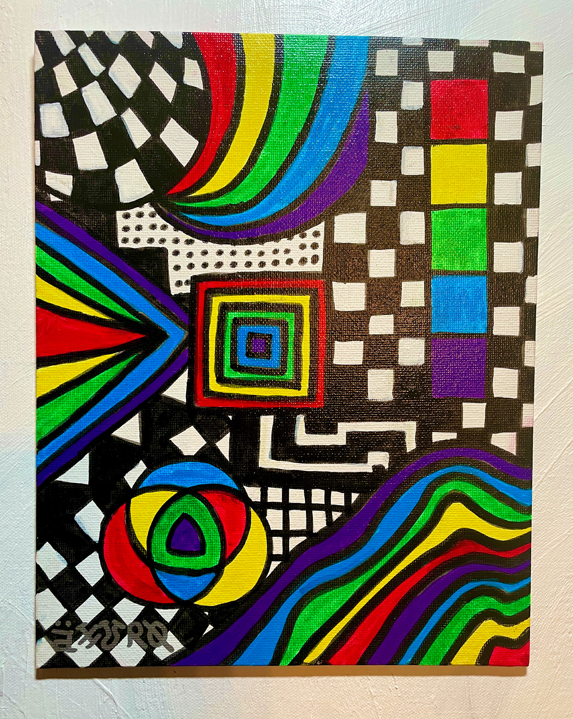 "Axuro 7" 8x10 - acrylics on canvas (SOLD)