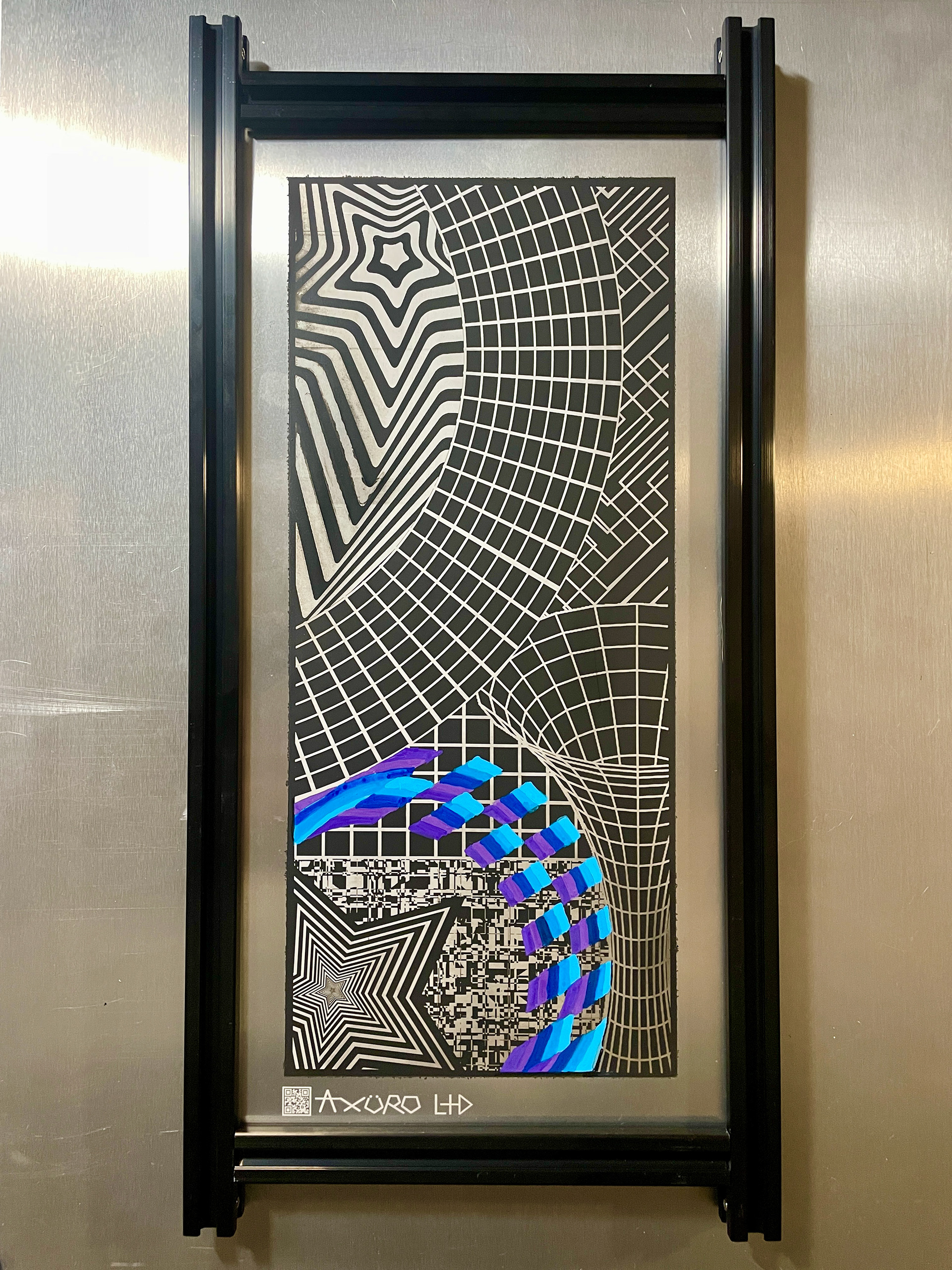 "Xeromagate" 8x16 - laser engraving/ spraypaint (available)