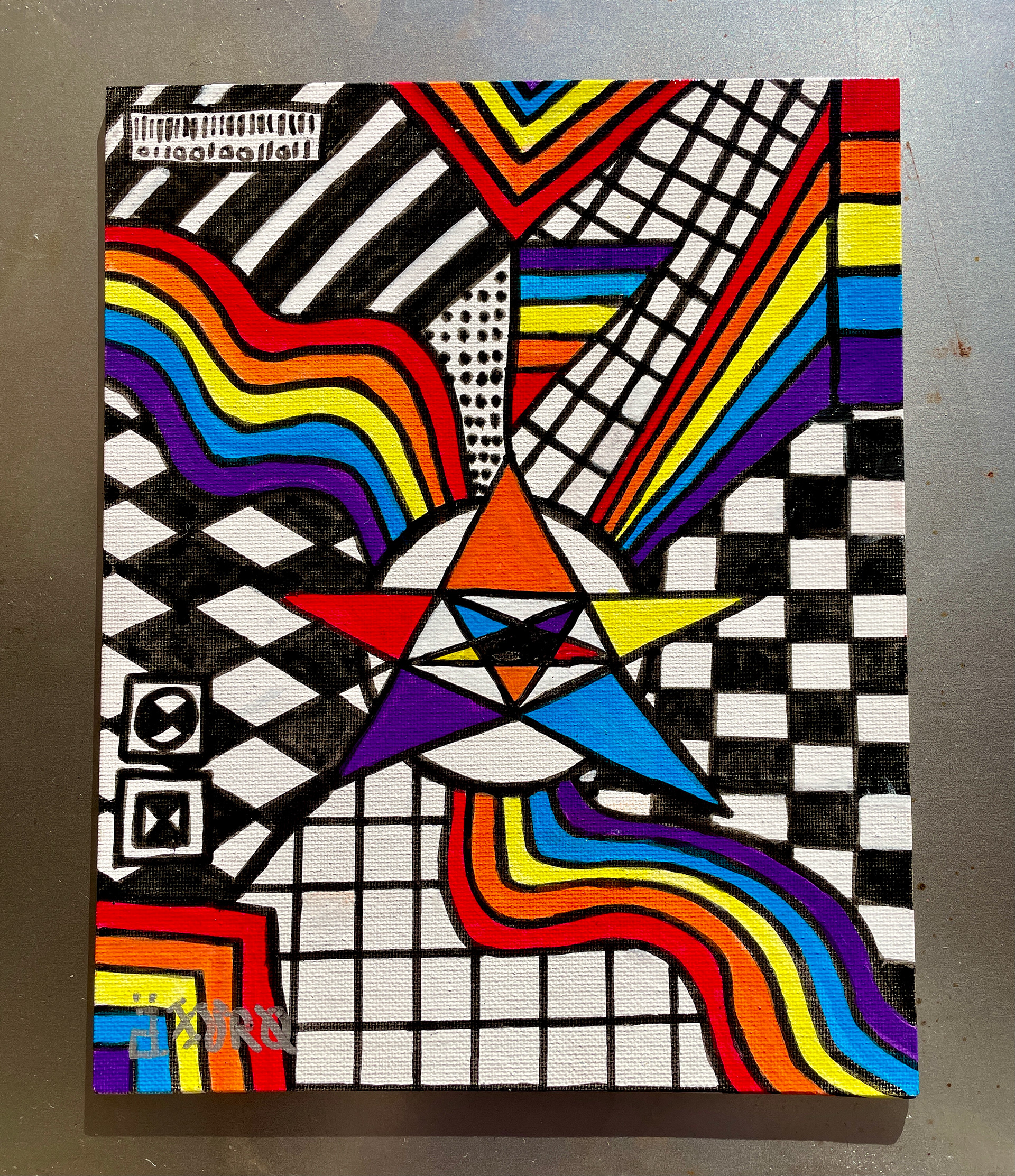 "Axuro 14" 8x10 - acrylics on canvas (SOLD)