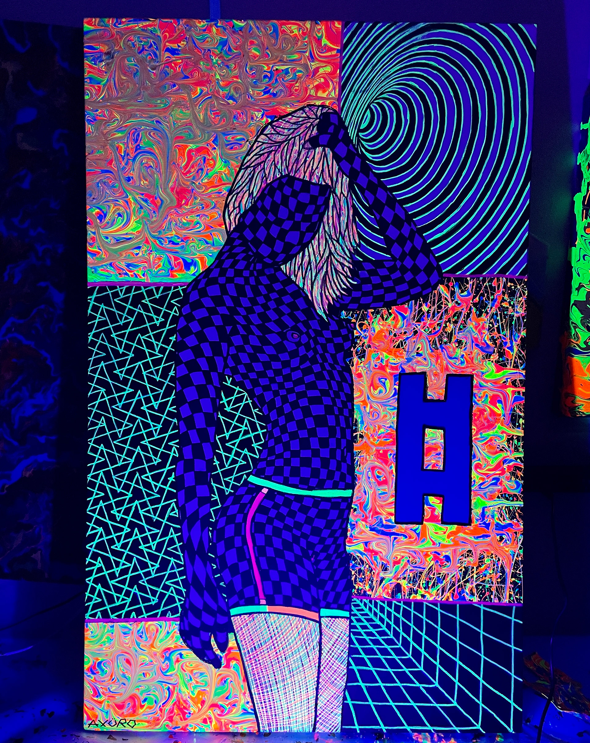 "Umbra" 30x48 - UV acrylics on canvas (Available)