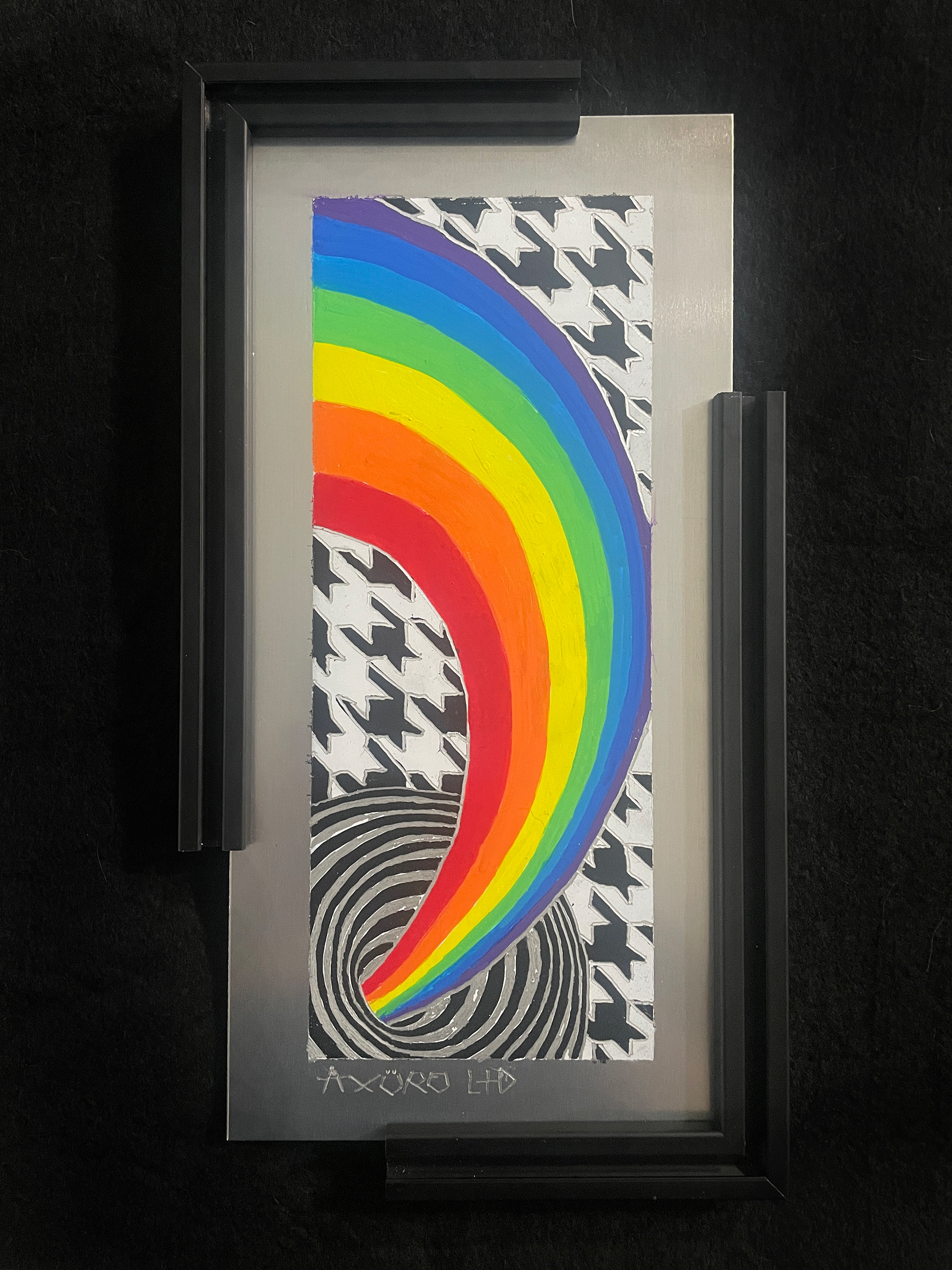 "Return 2 Sender" 6x12 engraving/ spraypaint (available)