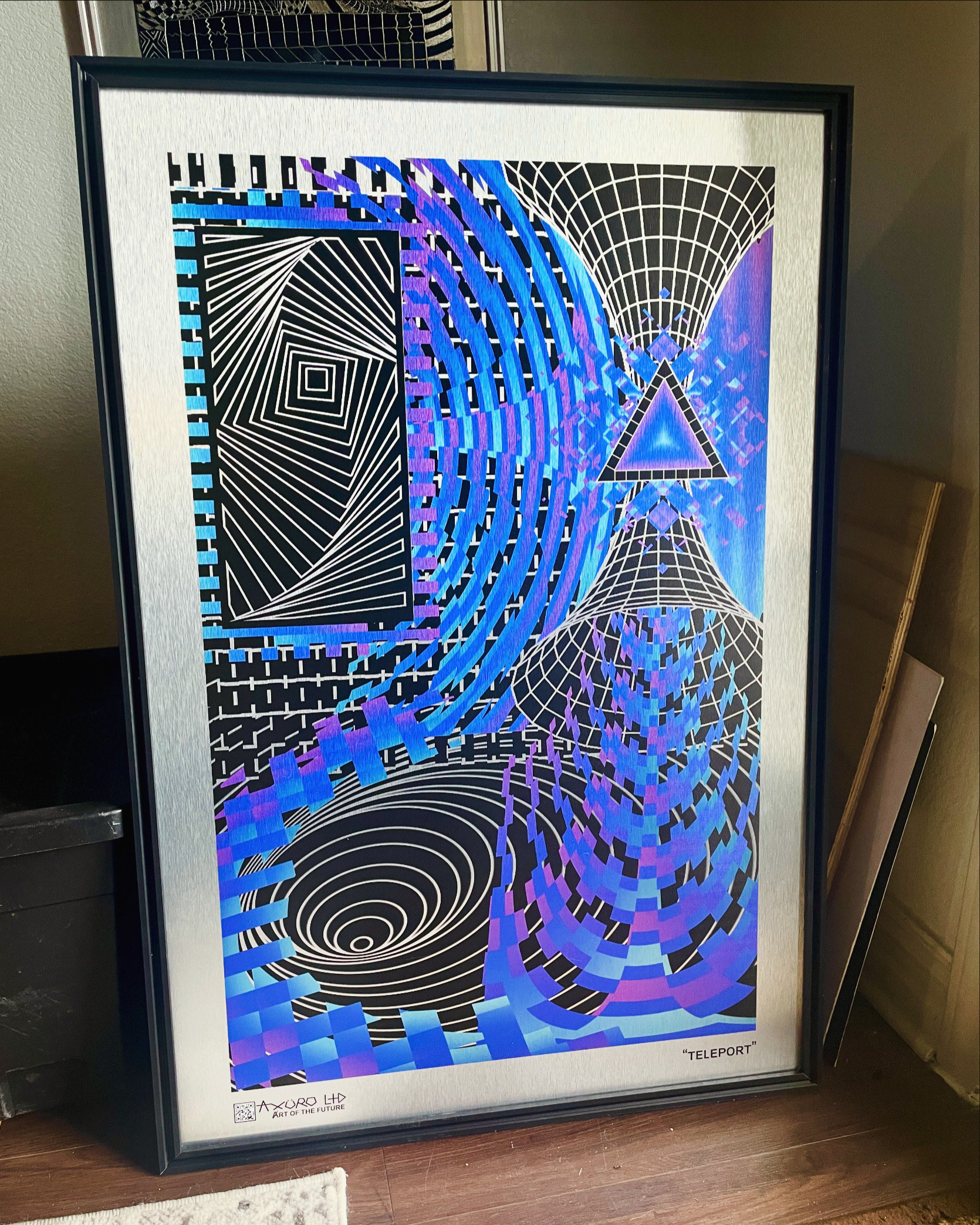 "Teleport" 24x36 - UV resin print (available)
