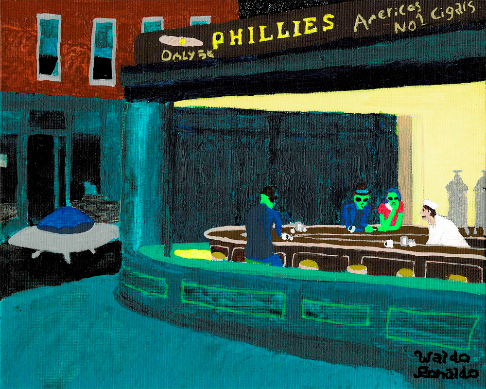 "Nighthawk" by Waldo Ronaldo Art