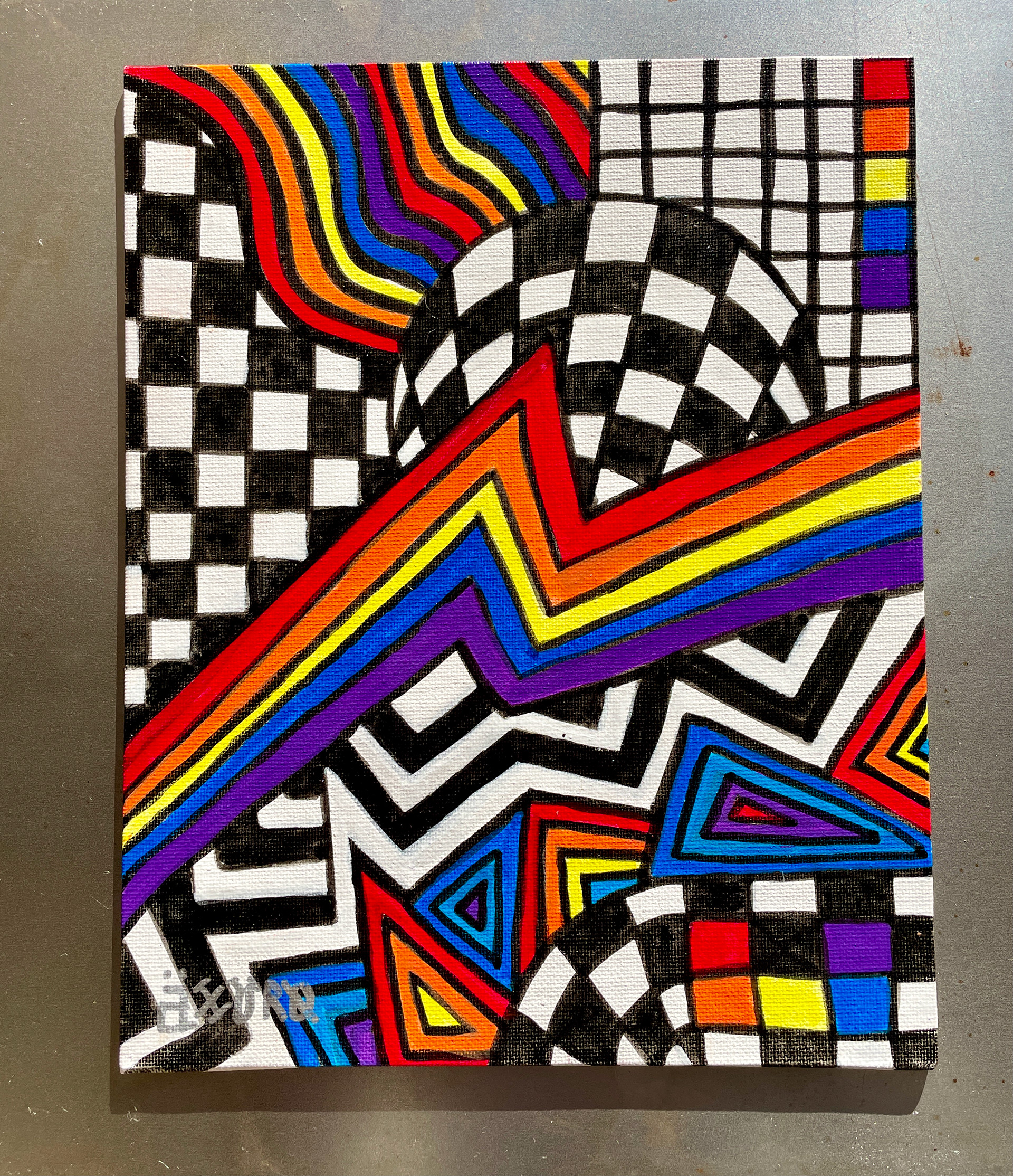 "Axuro 16" 8x10 - acrylics on canvas (SOLD)
