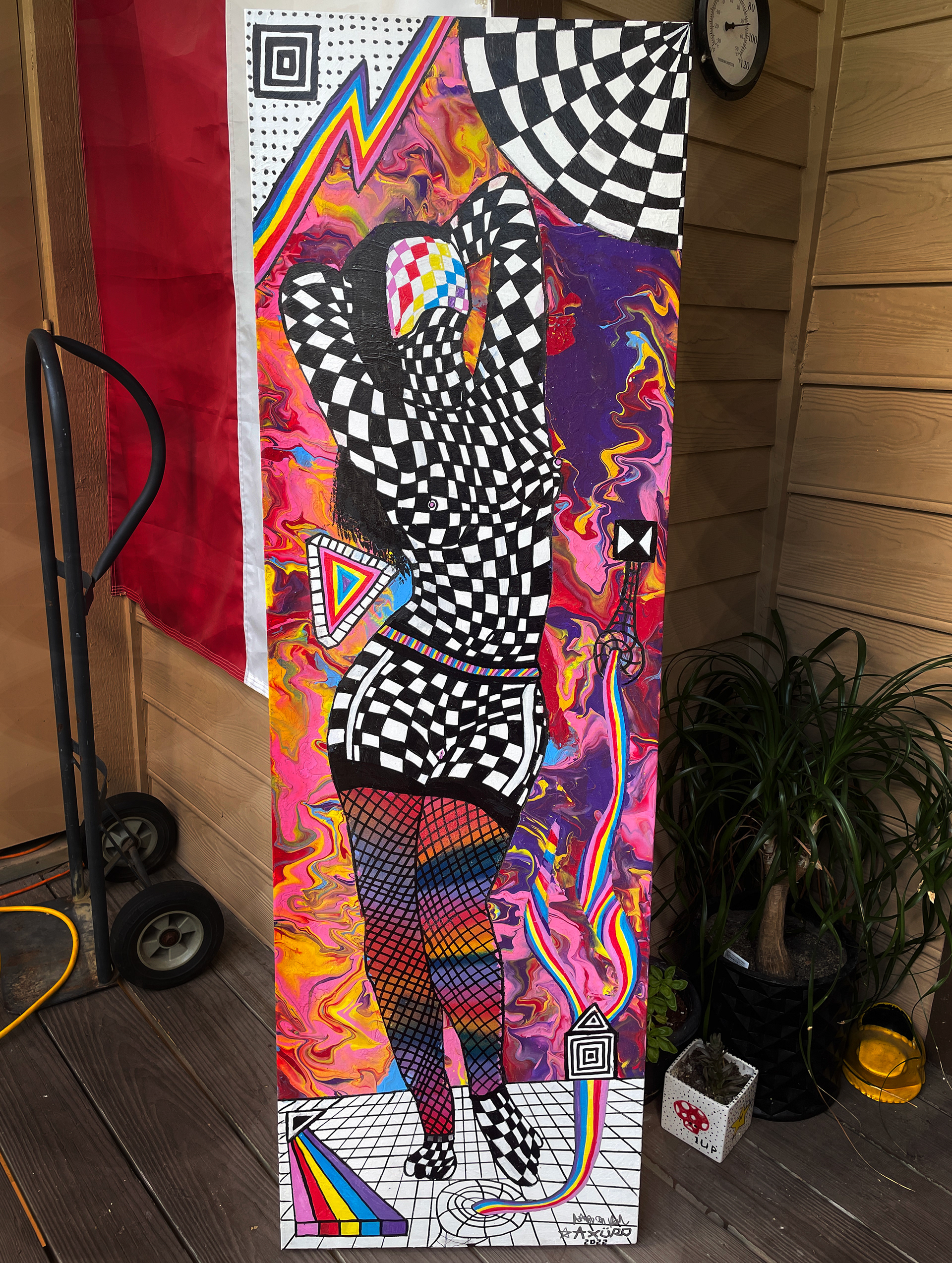 "I Am Woman" 19x60 - acrylics on canvas (Available)