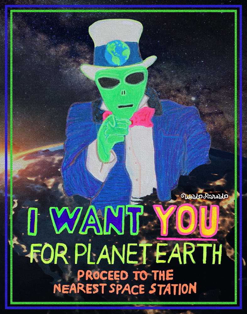 "I Want YOU" by Waldo Ronaldo Art