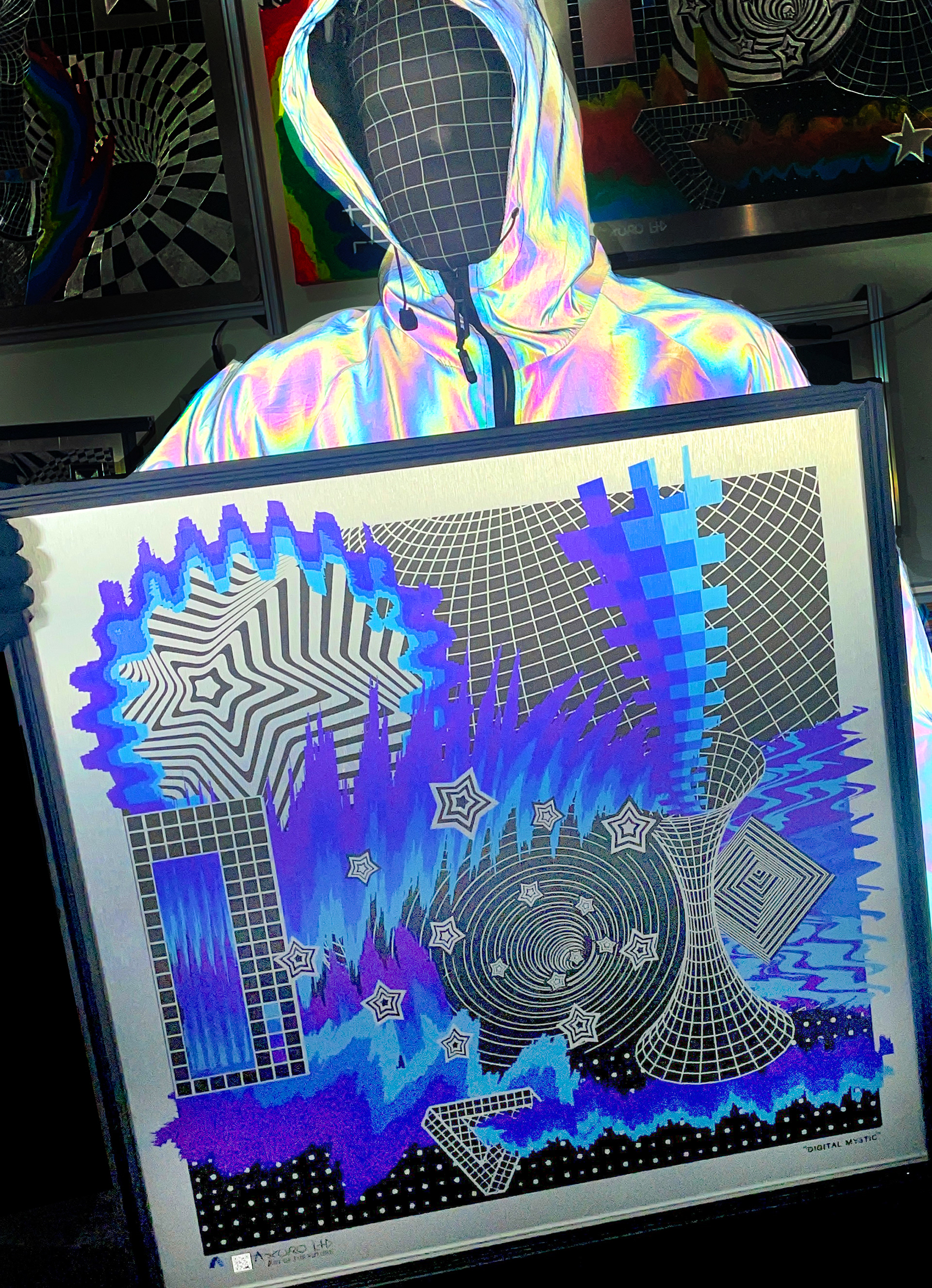 "Digital Mystic" 24x24 - UV resin print (available)