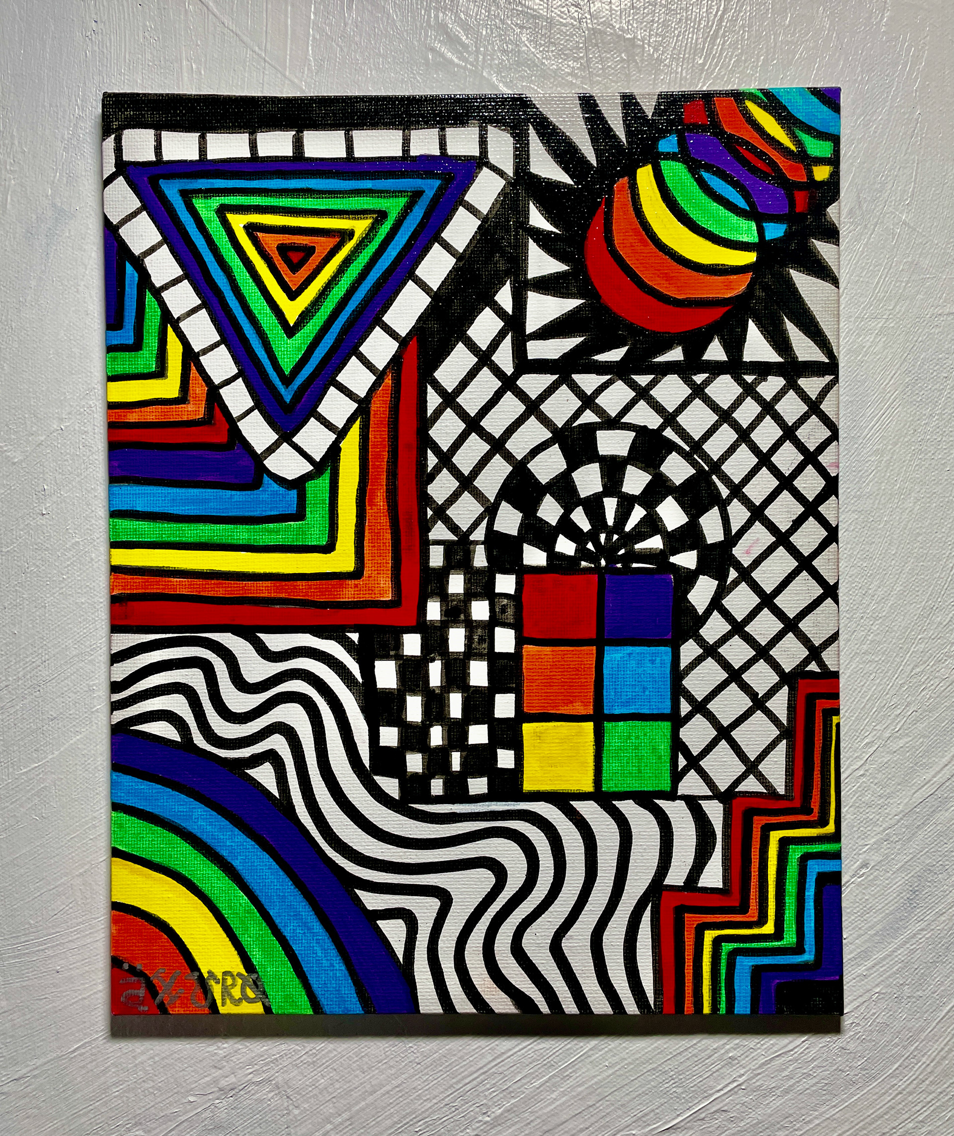 "Axuro 4" 8x10 - acrylics on canvas (NFS)
