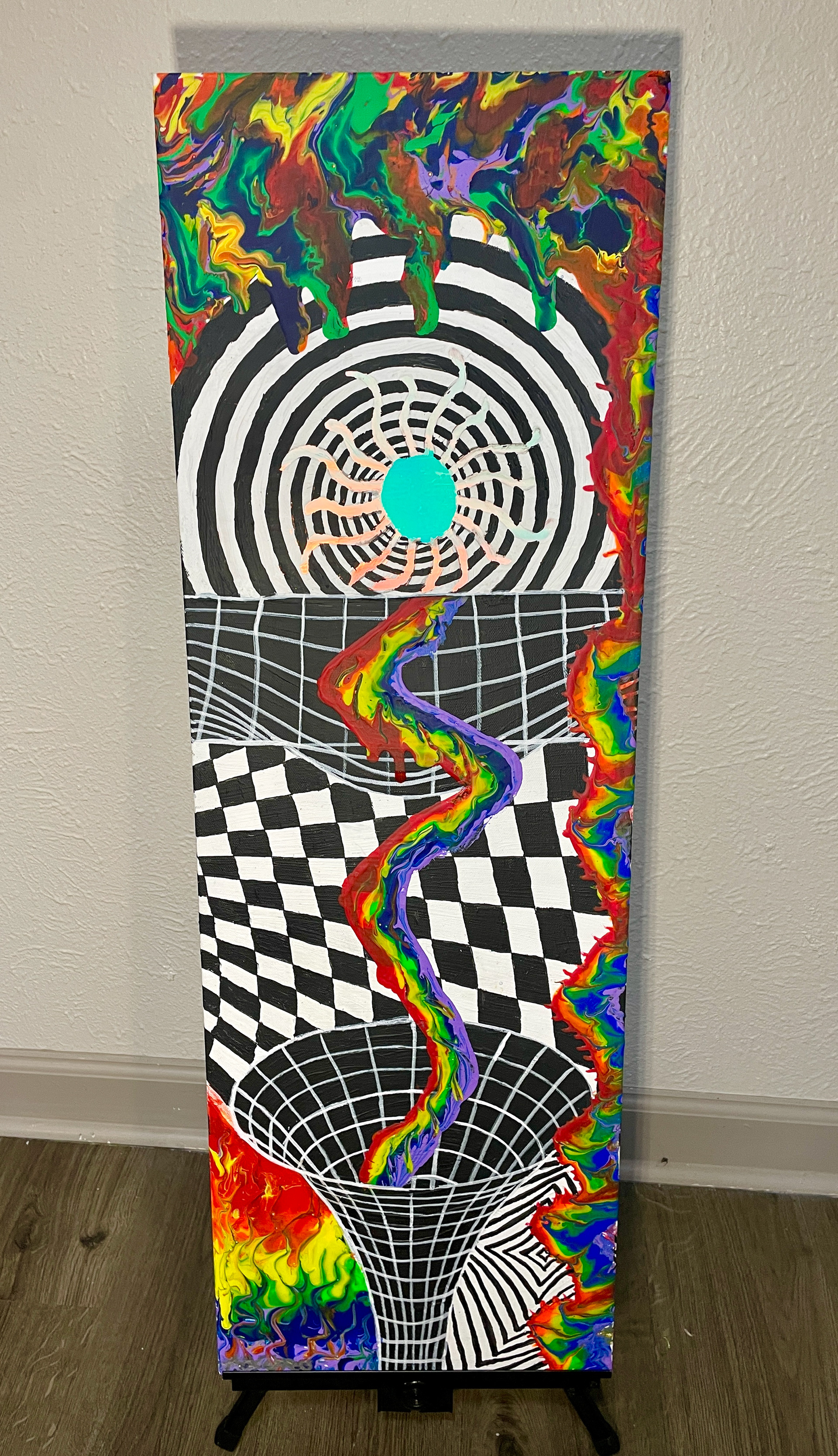 "First Light" 12x36 - UV acrylics on canvas (SOLD)