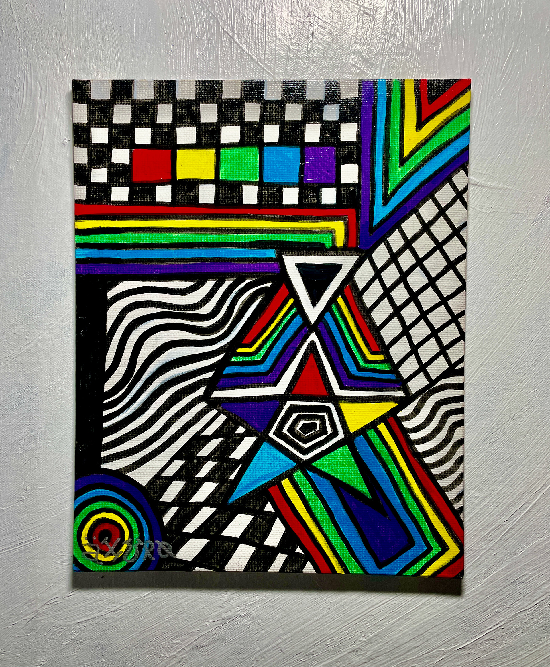 "Axuro 5" 8x10 - acrylics on canvas (SOLD)