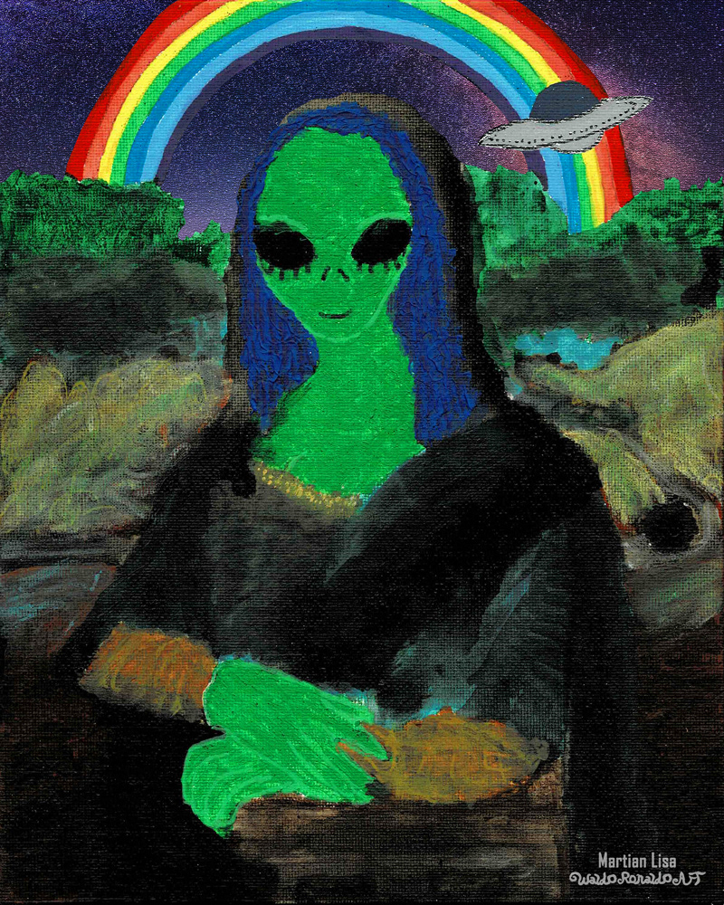 "Martian Lisa" by Waldo Ronaldo Art