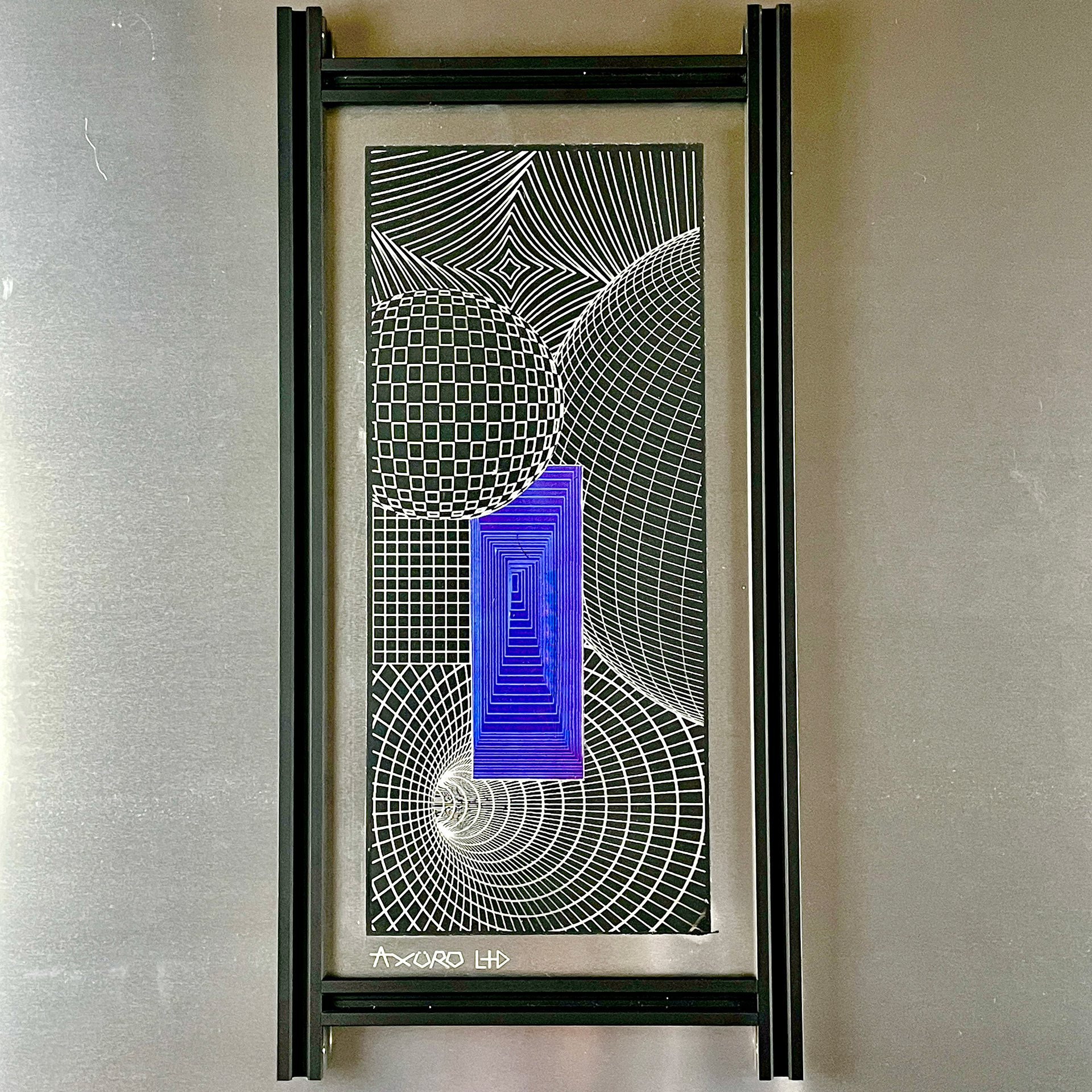 "Omen" 8x16 - laser engraving/ spraypaint (SOLD)