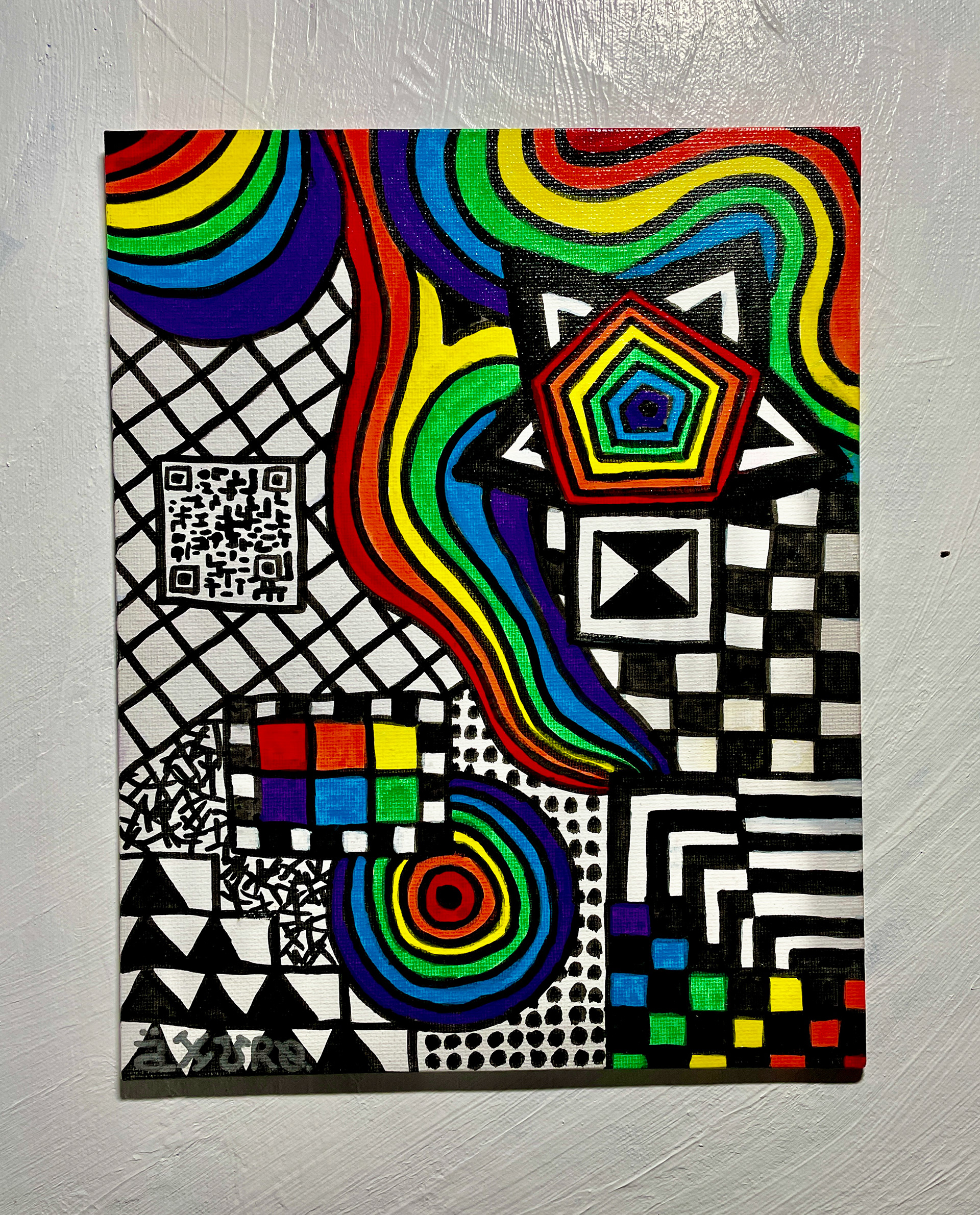 "Axuro 2" 8x10 - acrylics on canvas (NFS)