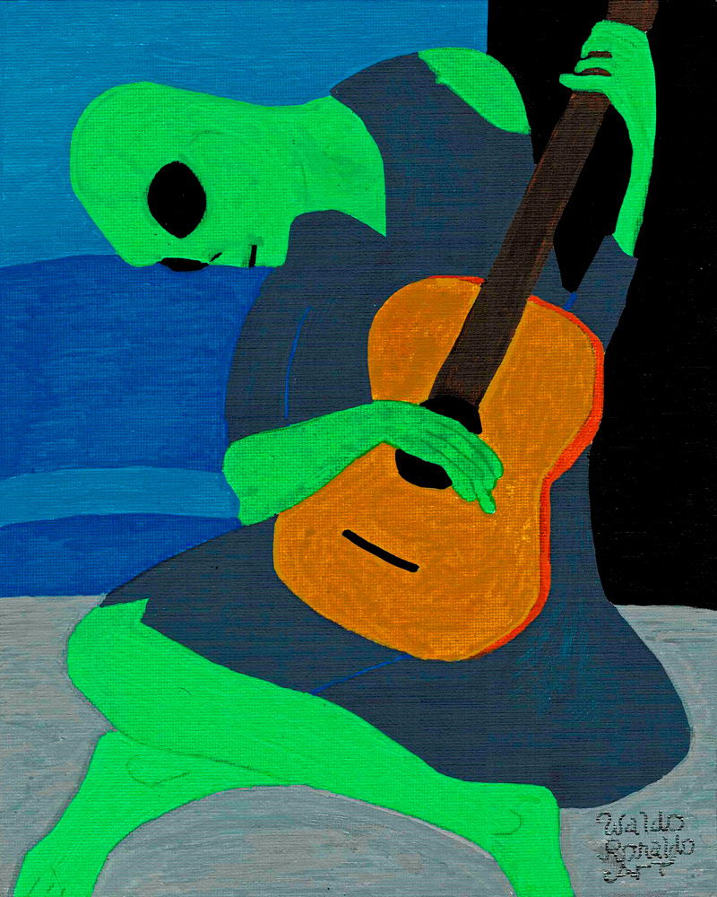 "Guitarist" by Waldo Ronaldo Art