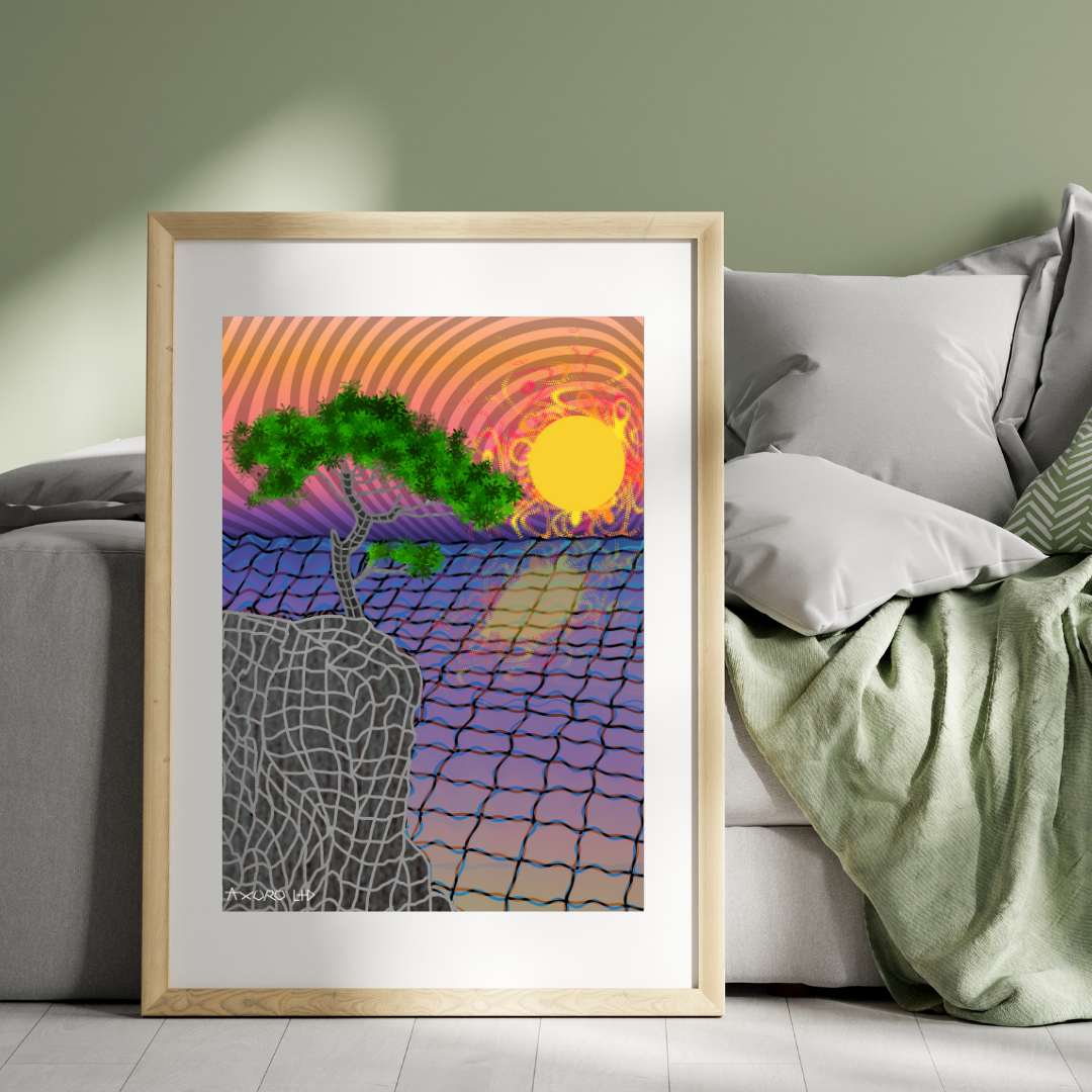 "Sunset" UV resin print (available to print)
