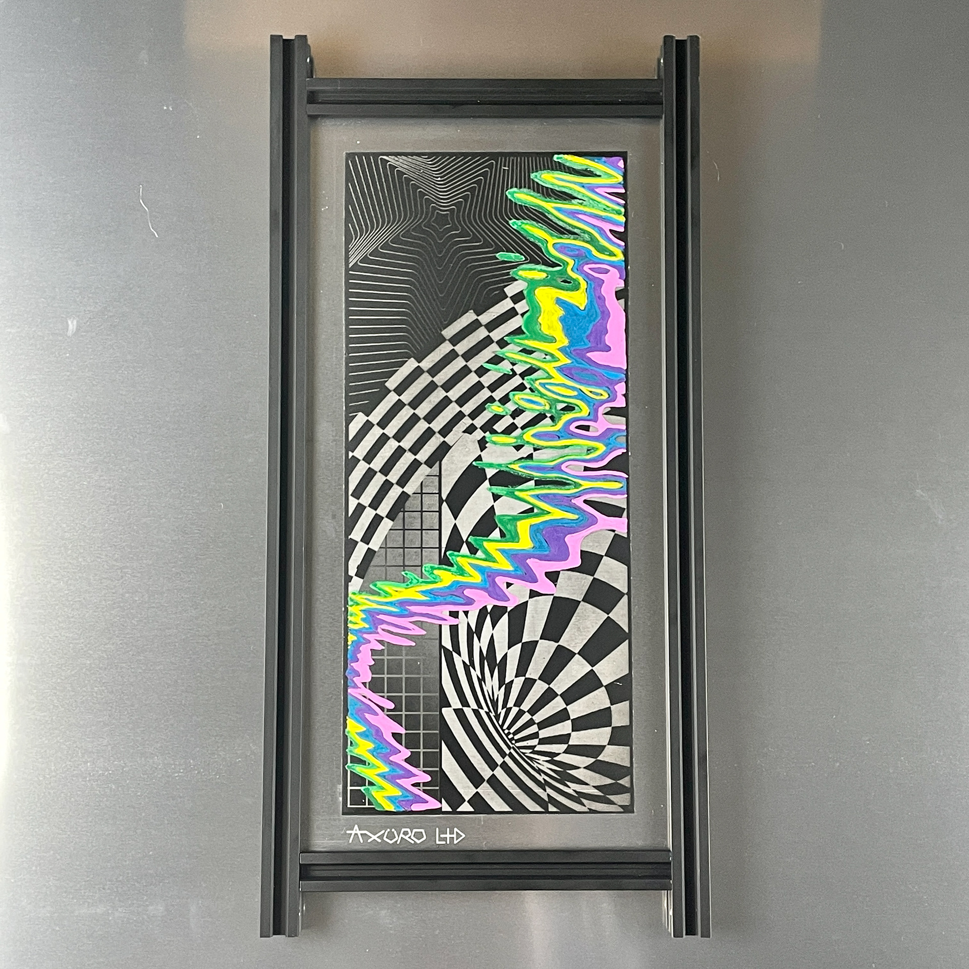 "Mojo" 8x16 - laser engraving/ spraypaint (SOLD)