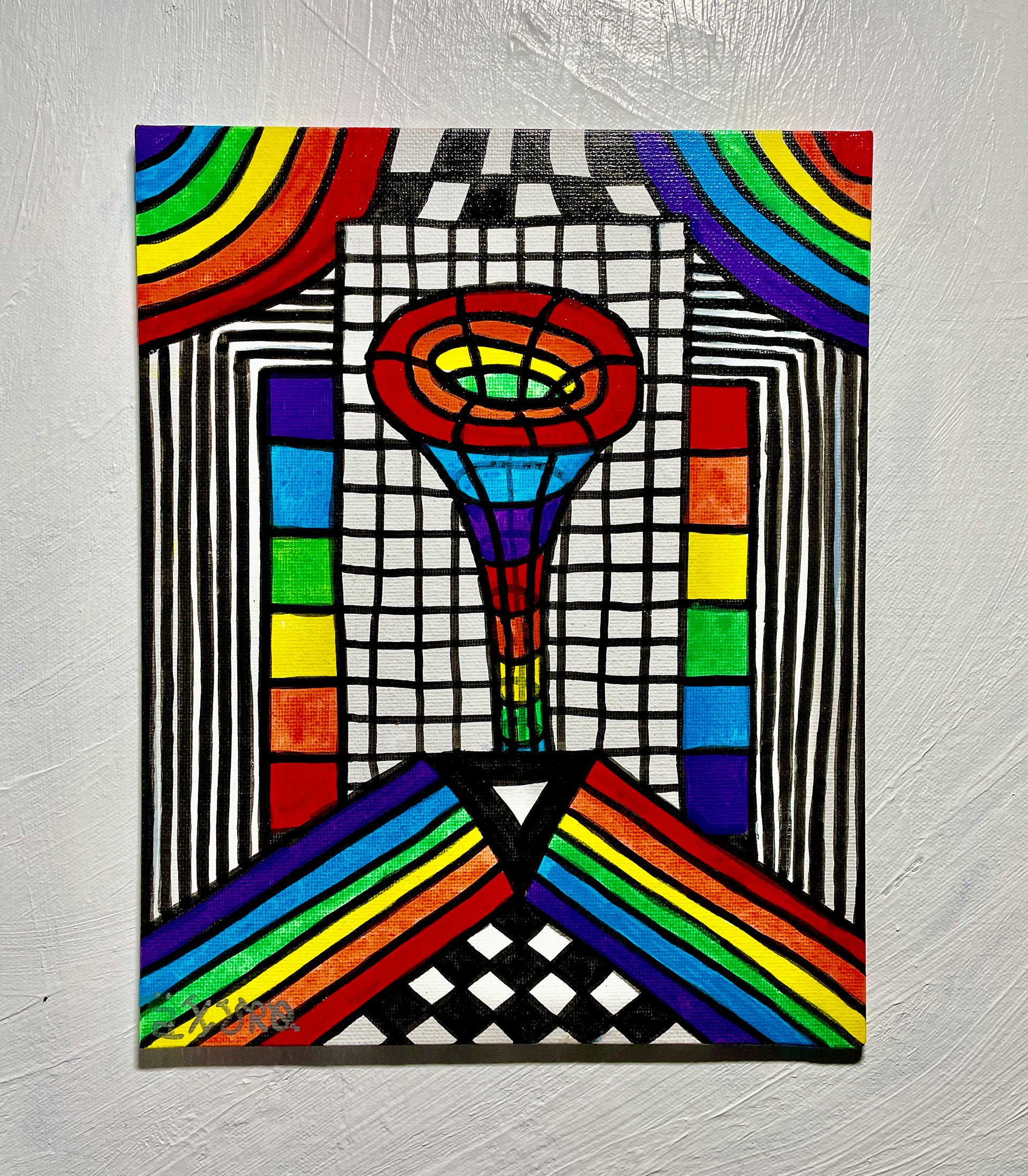 "Axuro 3" 8x10 - acrylics on canvas (NFS)