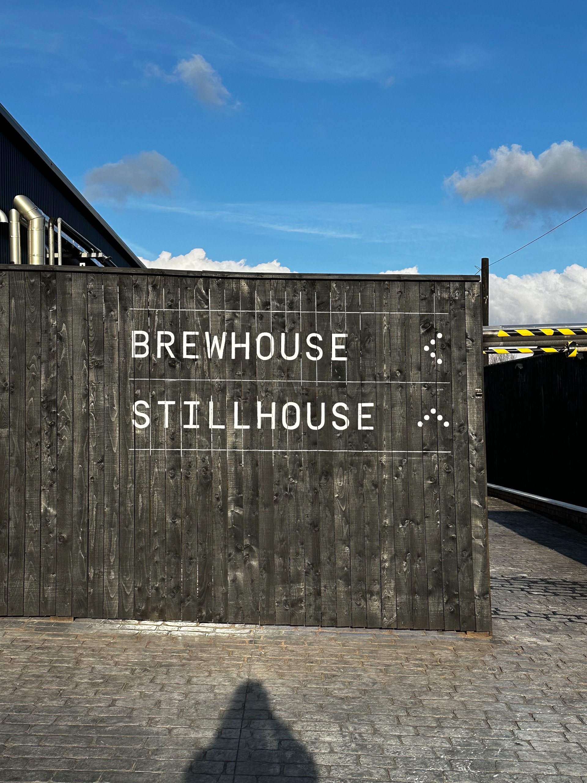 Wayfinding onto wooden fence