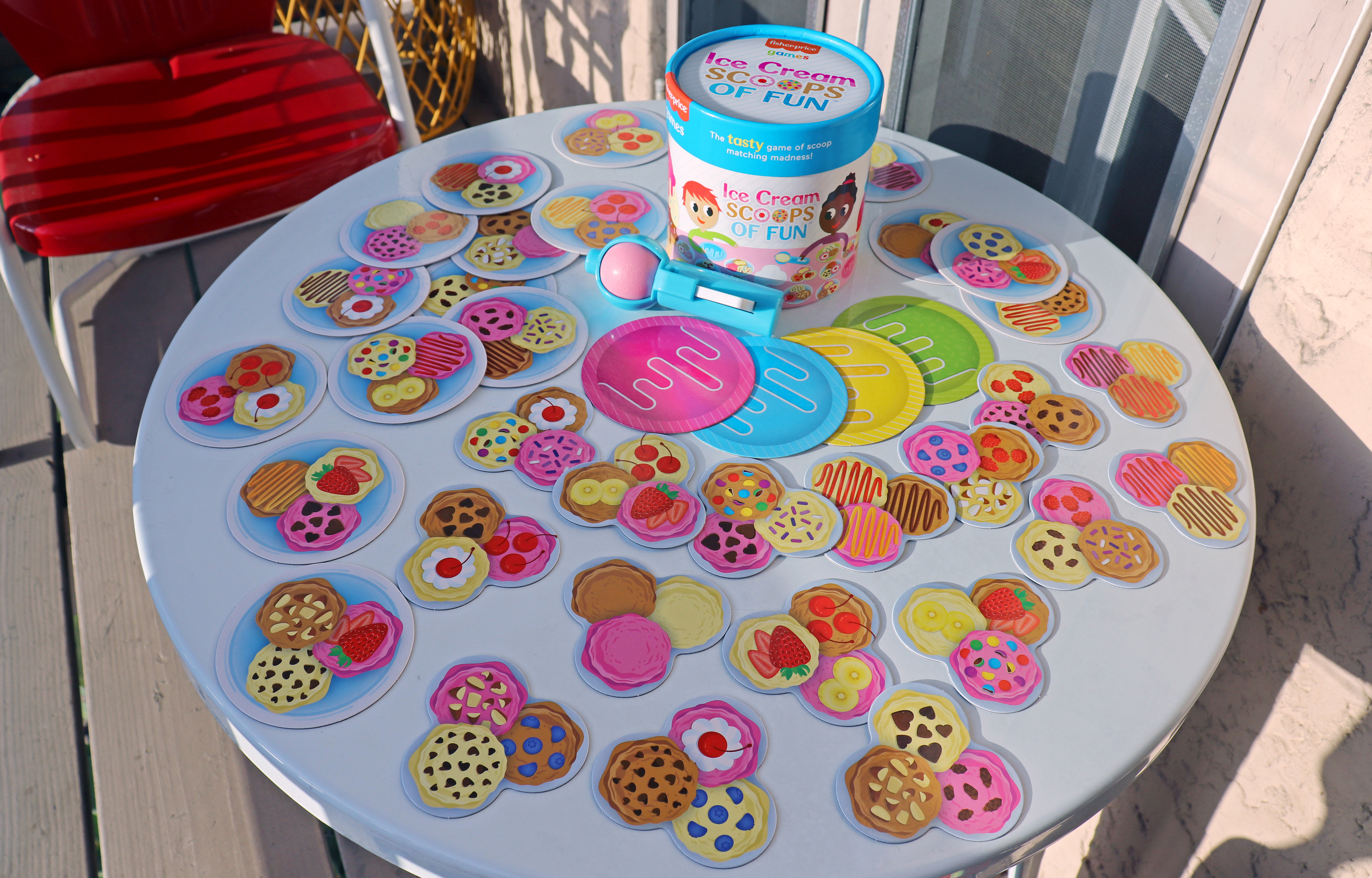 Fisher Price Ice Cream Scoops Of Fun - Matching Card Game 