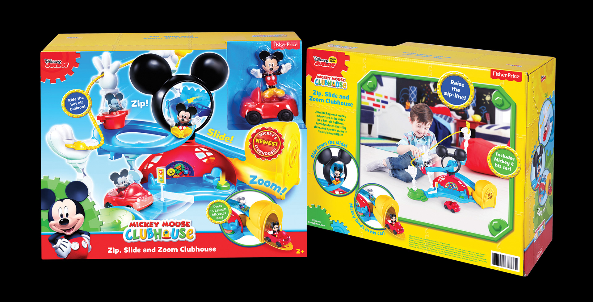 Disney Mickey Mouse Clubhouse Zip, Slide and Zoom Clubhouse Play Set 