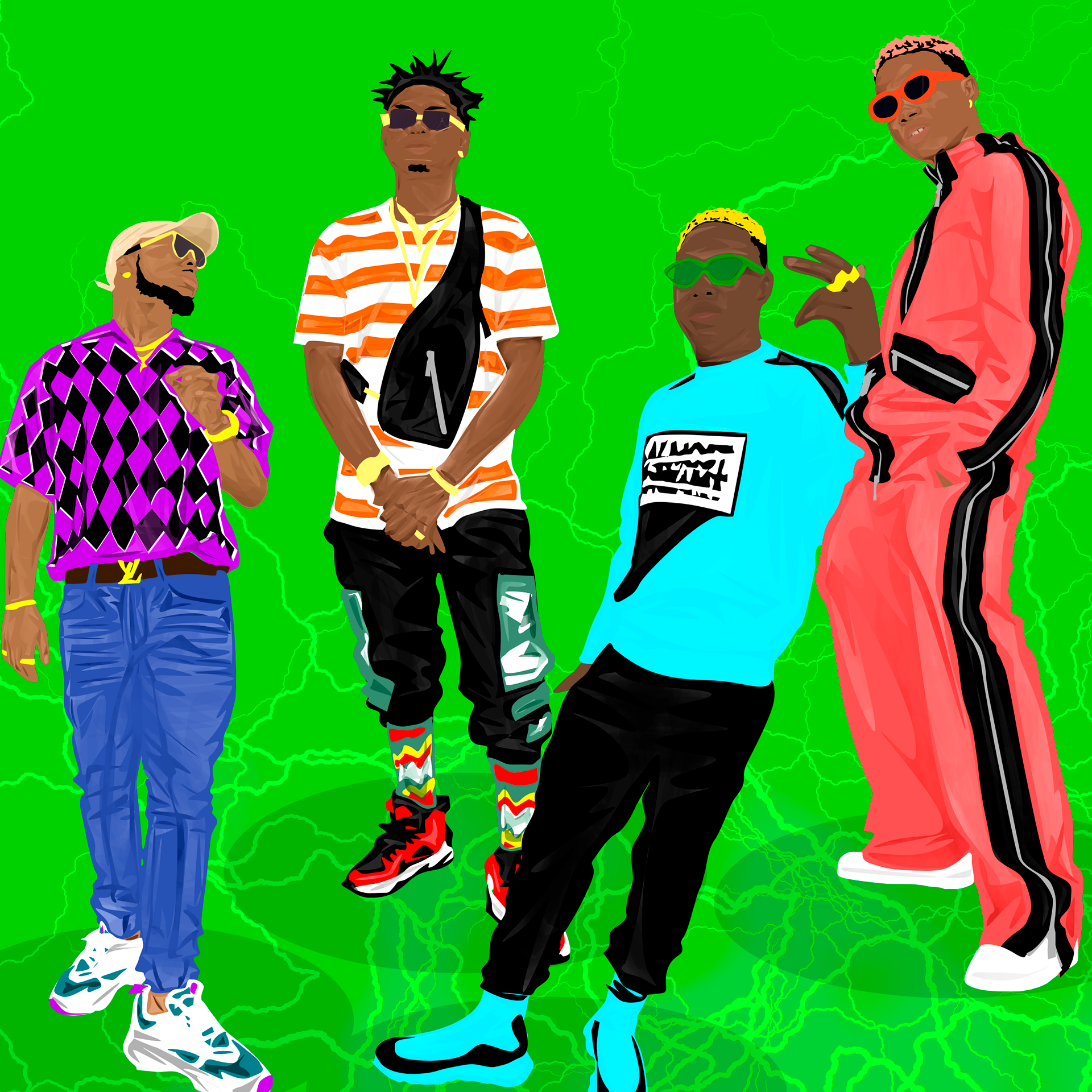 Davido, Lil Kesh, Zlatan Ibile & Wizkid
