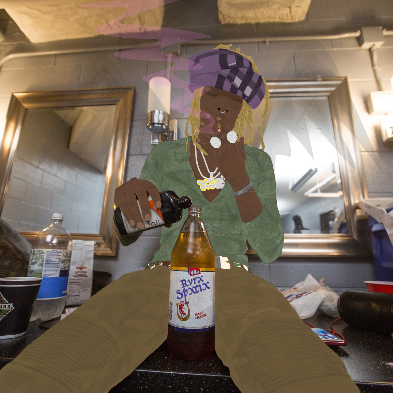 Young Thug sippin lean